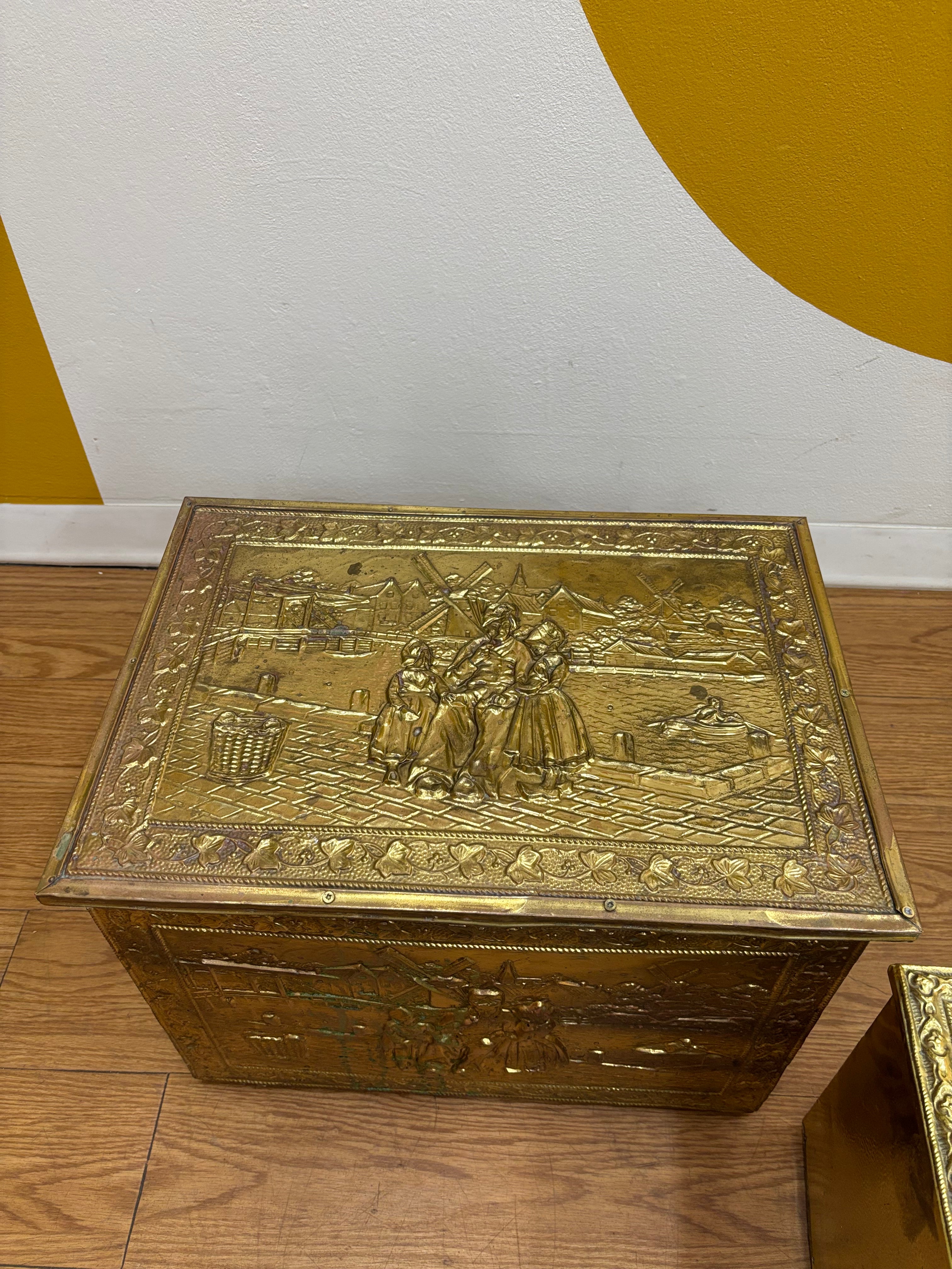 (2) Gold Tone Boxes