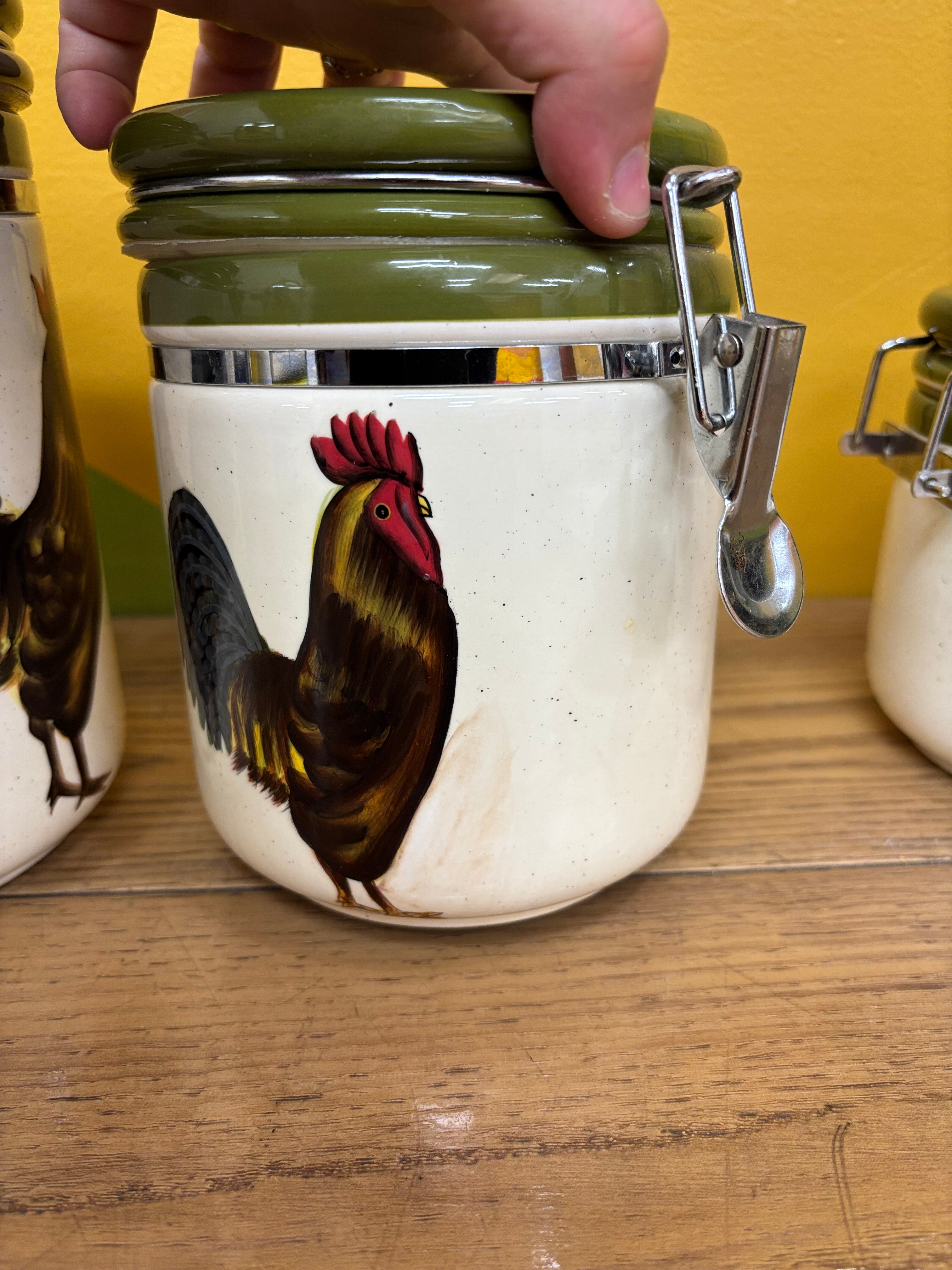 Rooster Canister Set