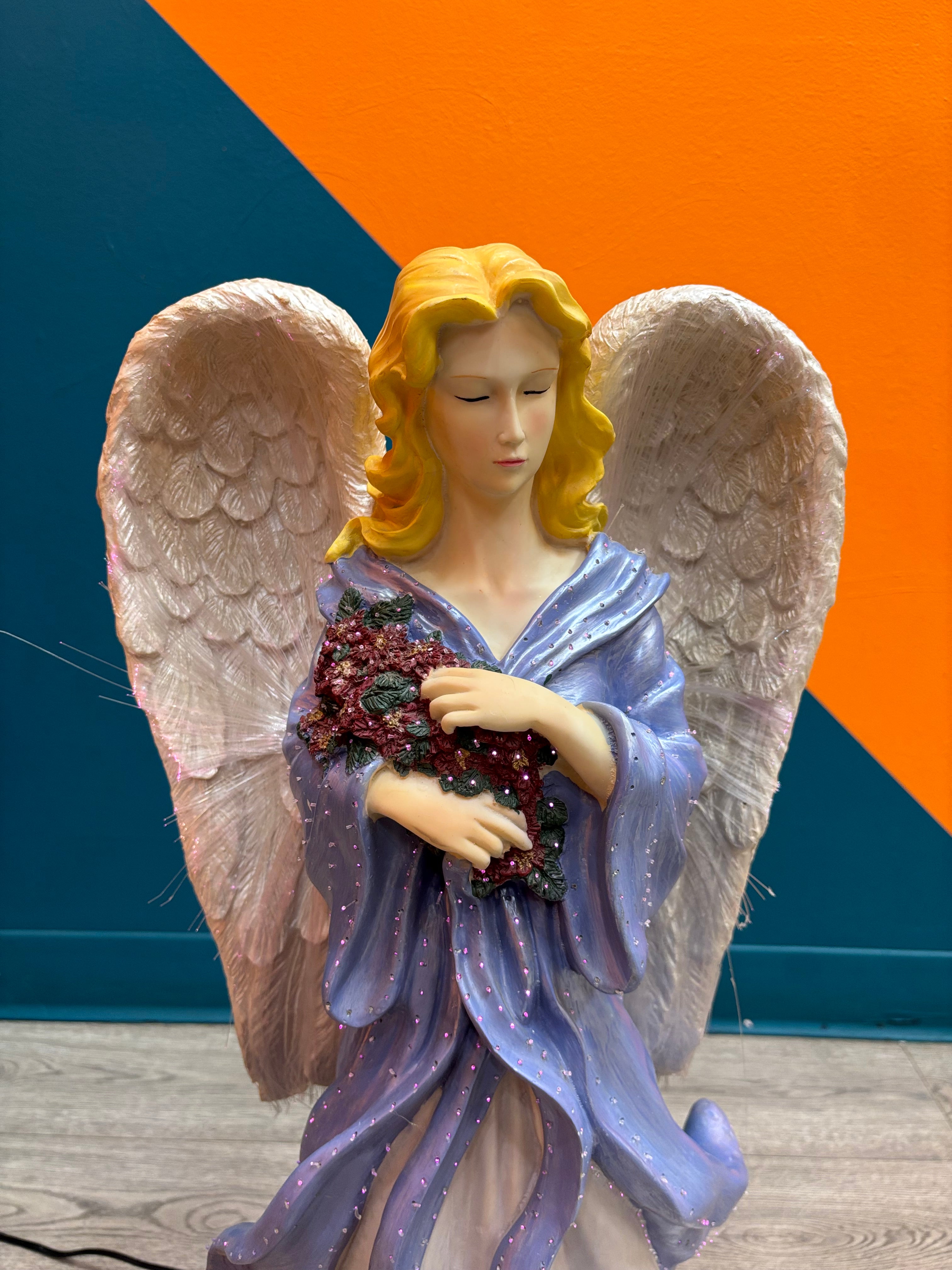 Fiber Optic Color Changing Angel Figurine