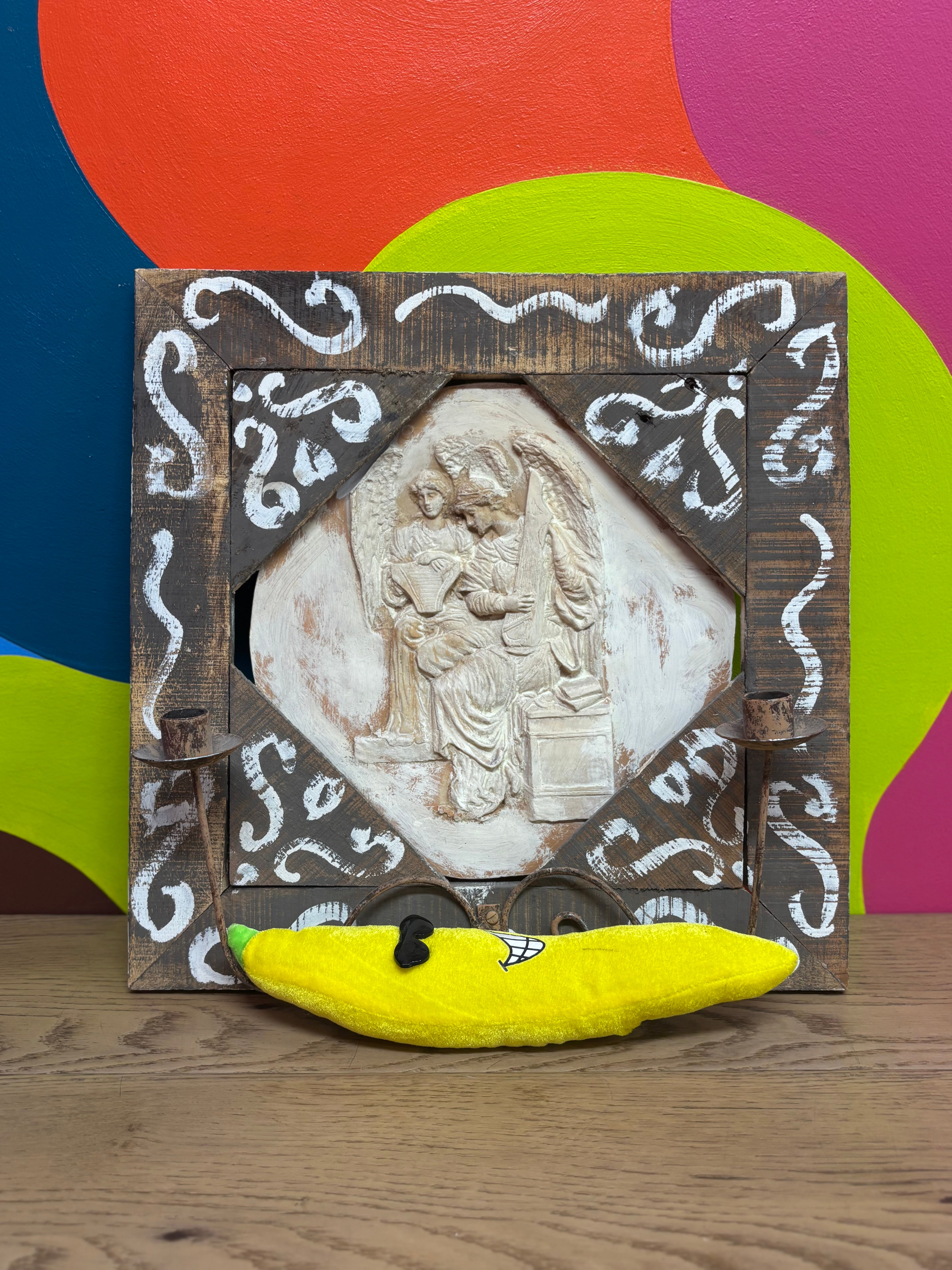 Angel Candle Holder Wall Art