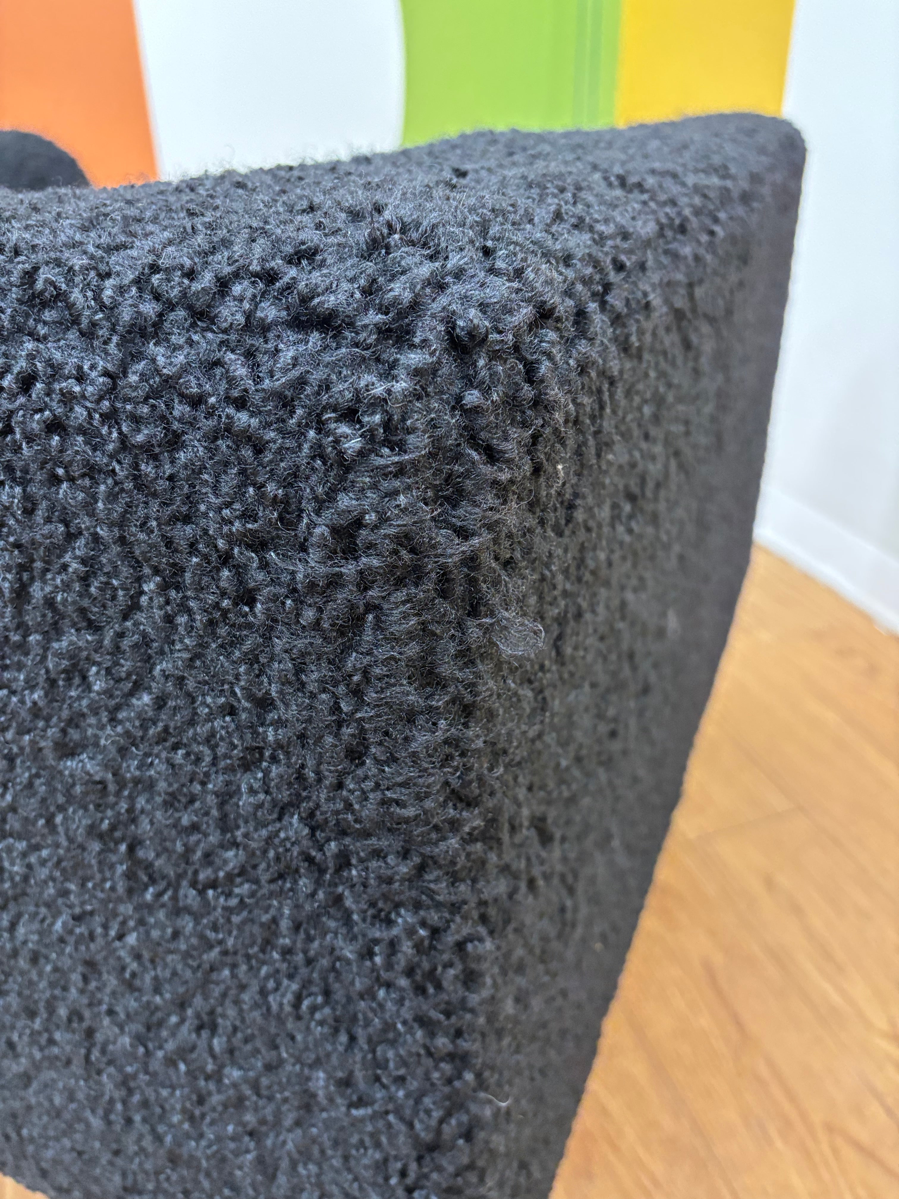 Oversized Square Sherpa Armchair (2 available)
