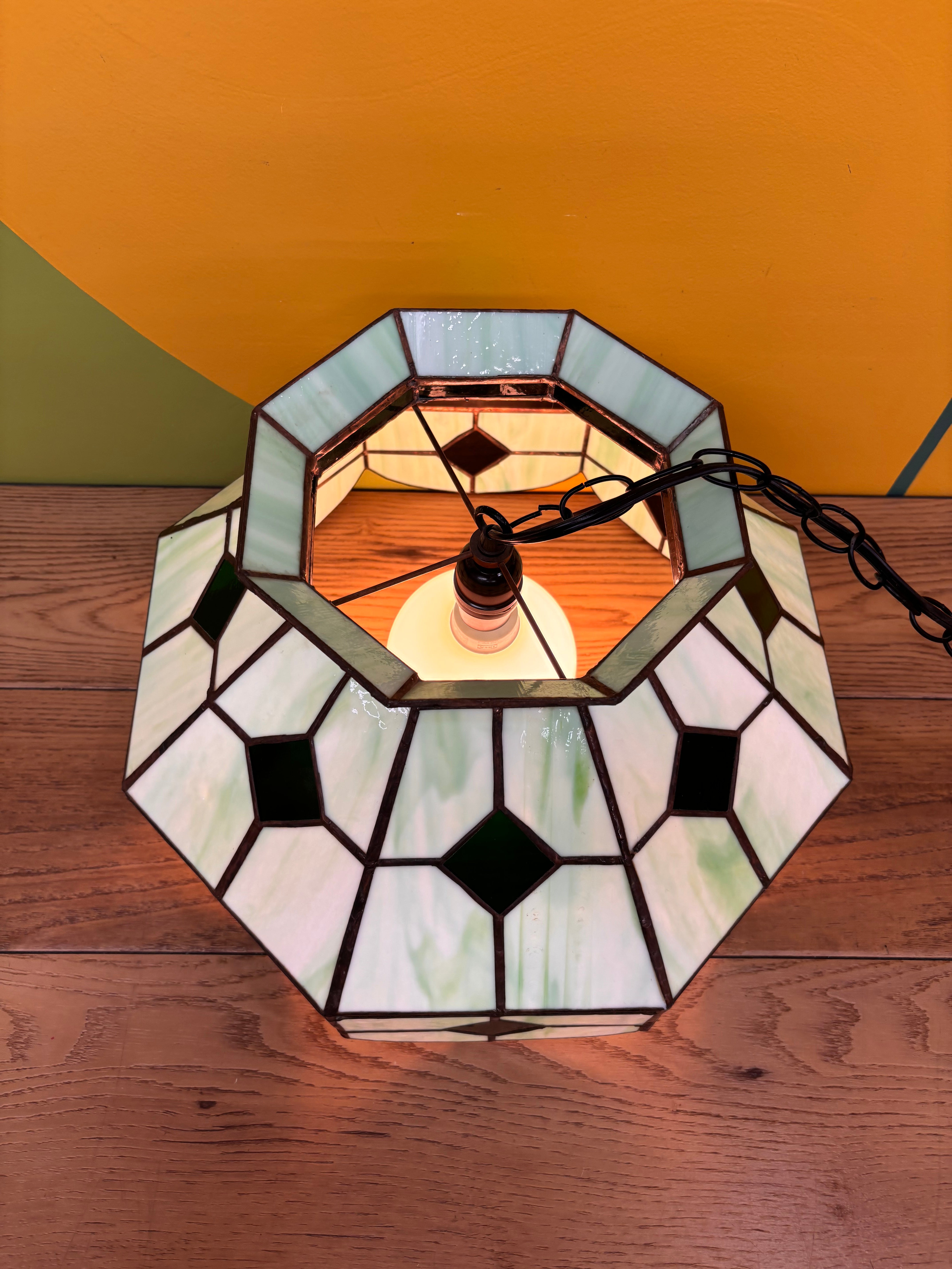Stained Glass Swag Lamp