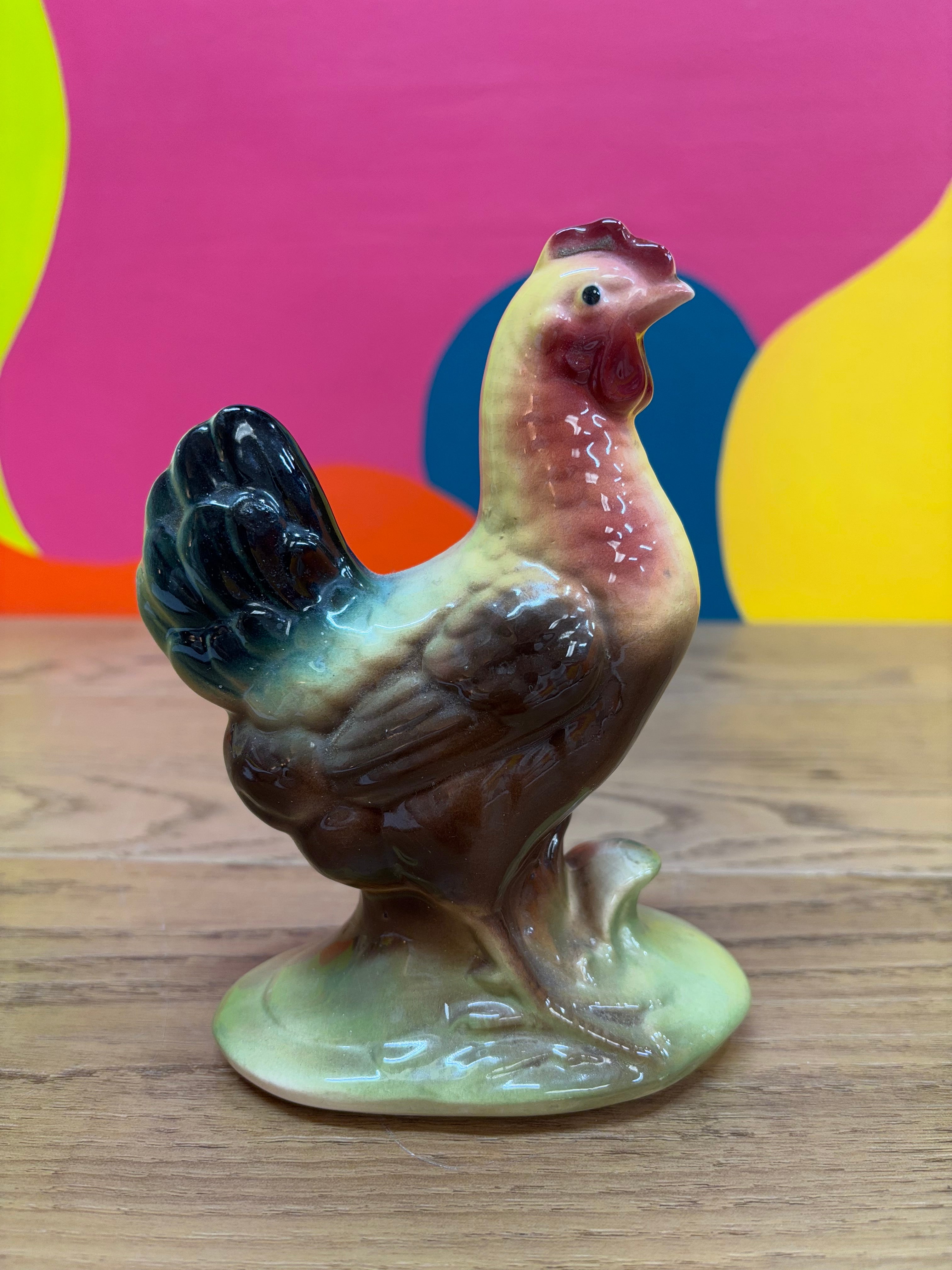 Ceramic Hen Figurine