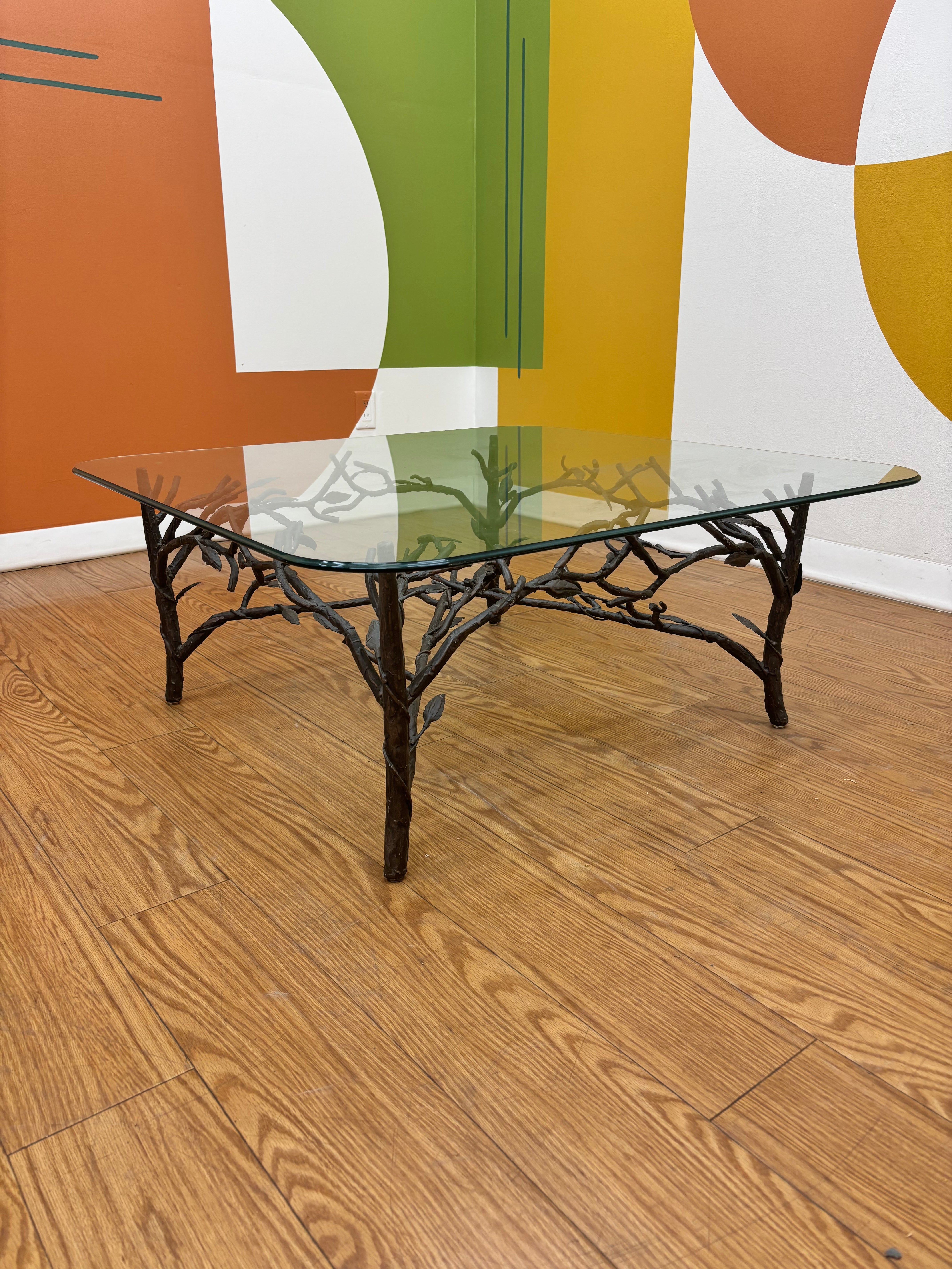 Wrought-Iron Tree Branch Coffee Table