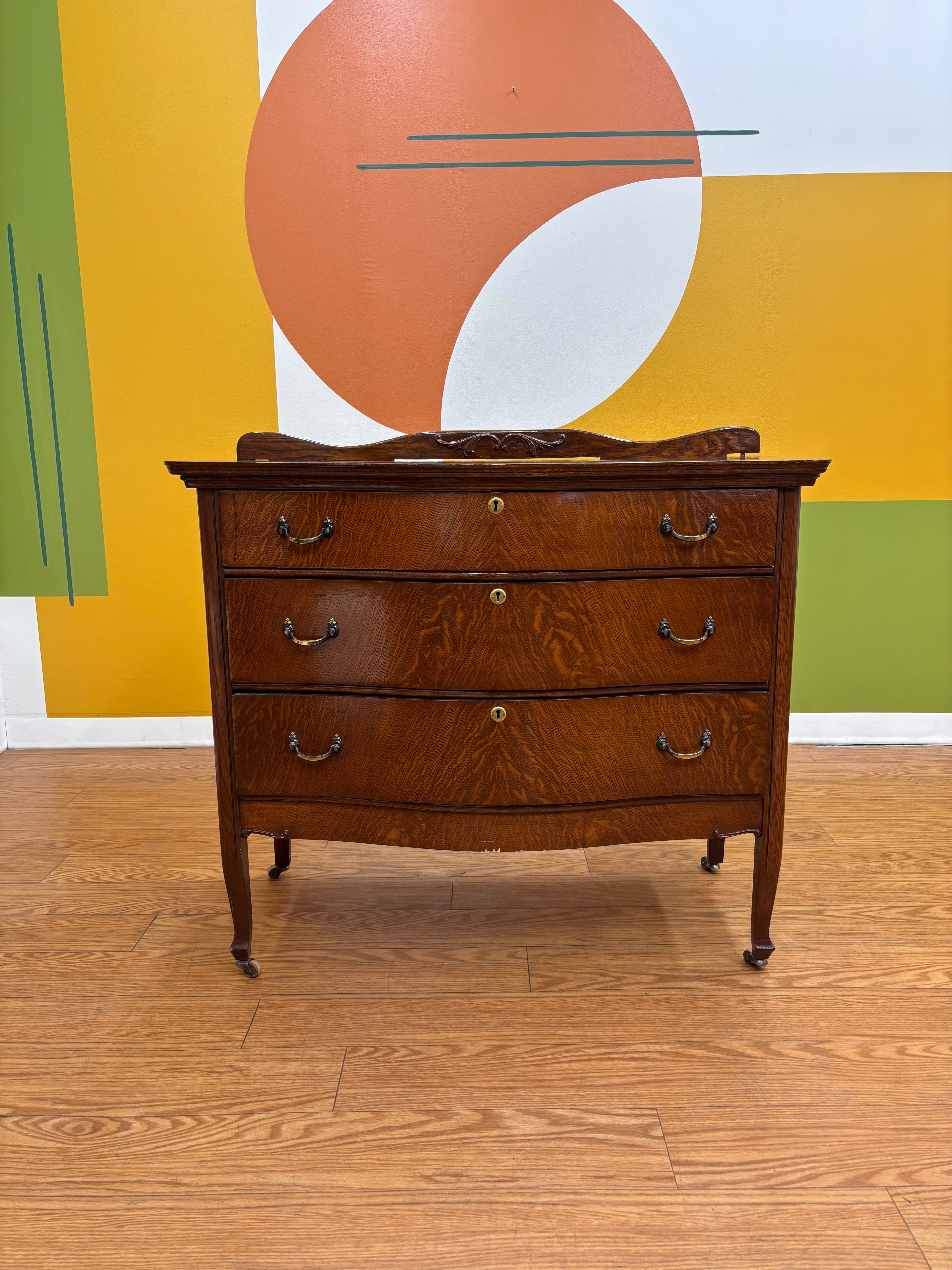 Wood 3 Drawer Dresser