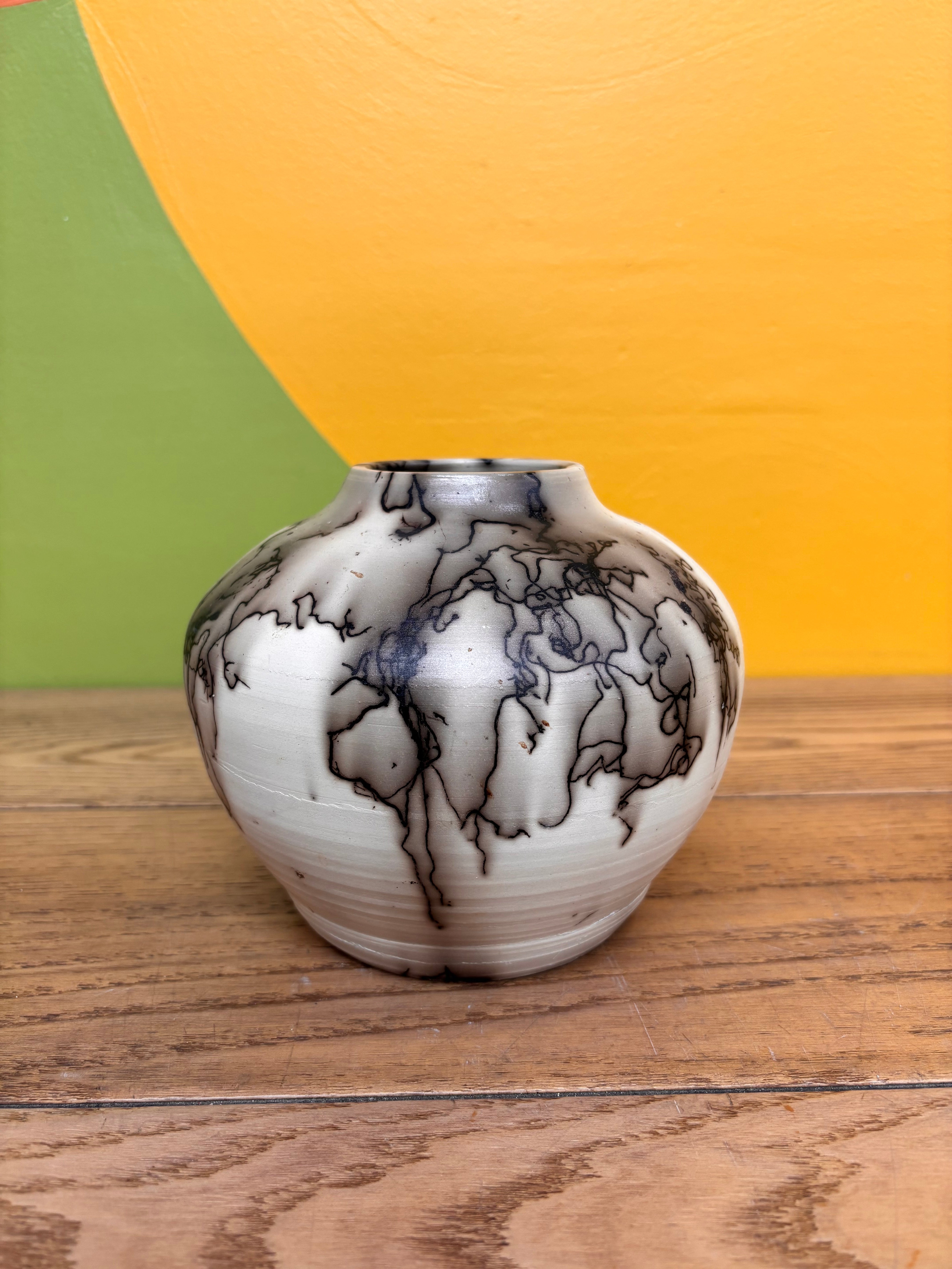 Horsehair Pottery Vase