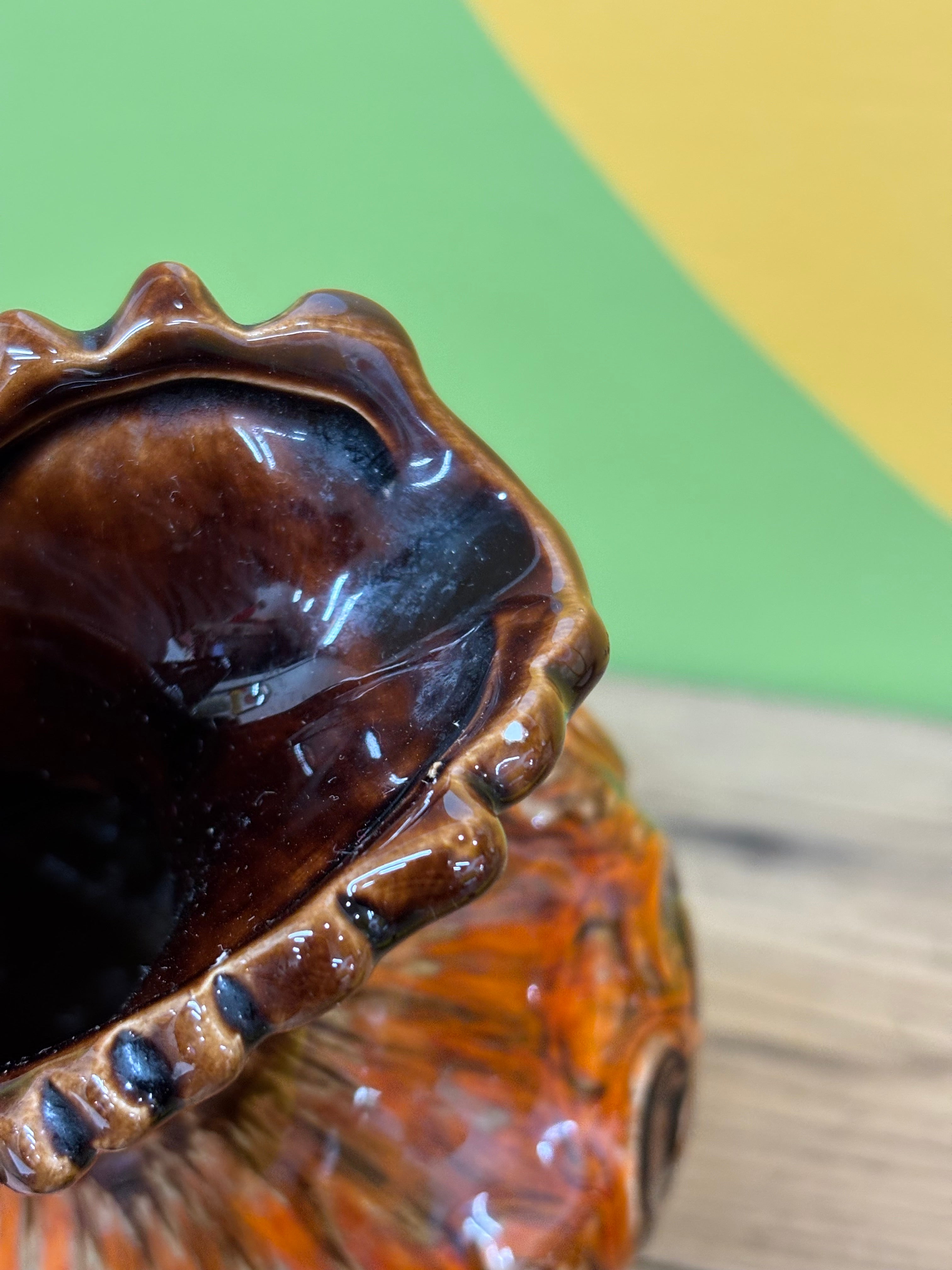 Small Decorative Glazed Pitcher