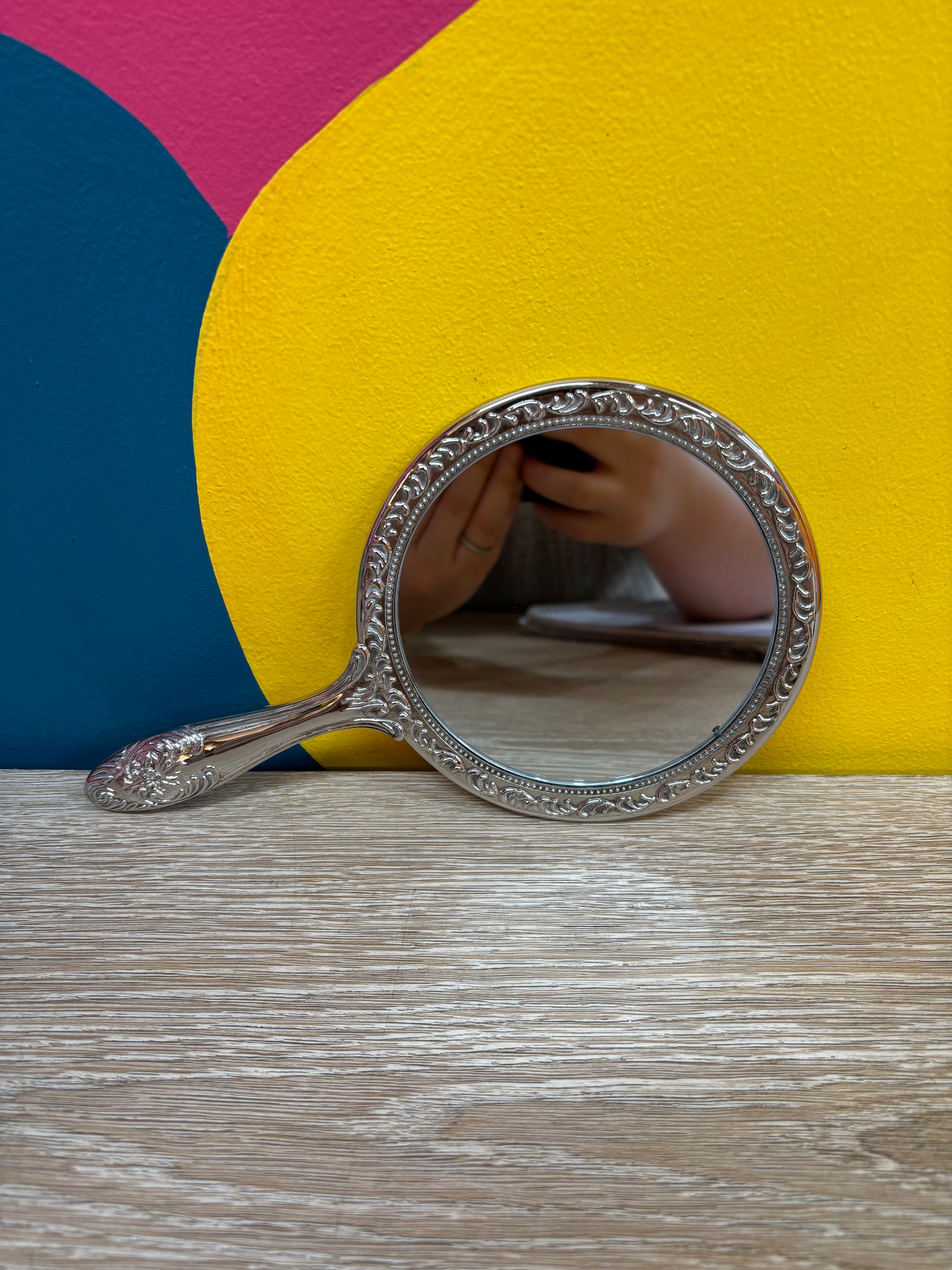 Silver Plated Hand Mirror