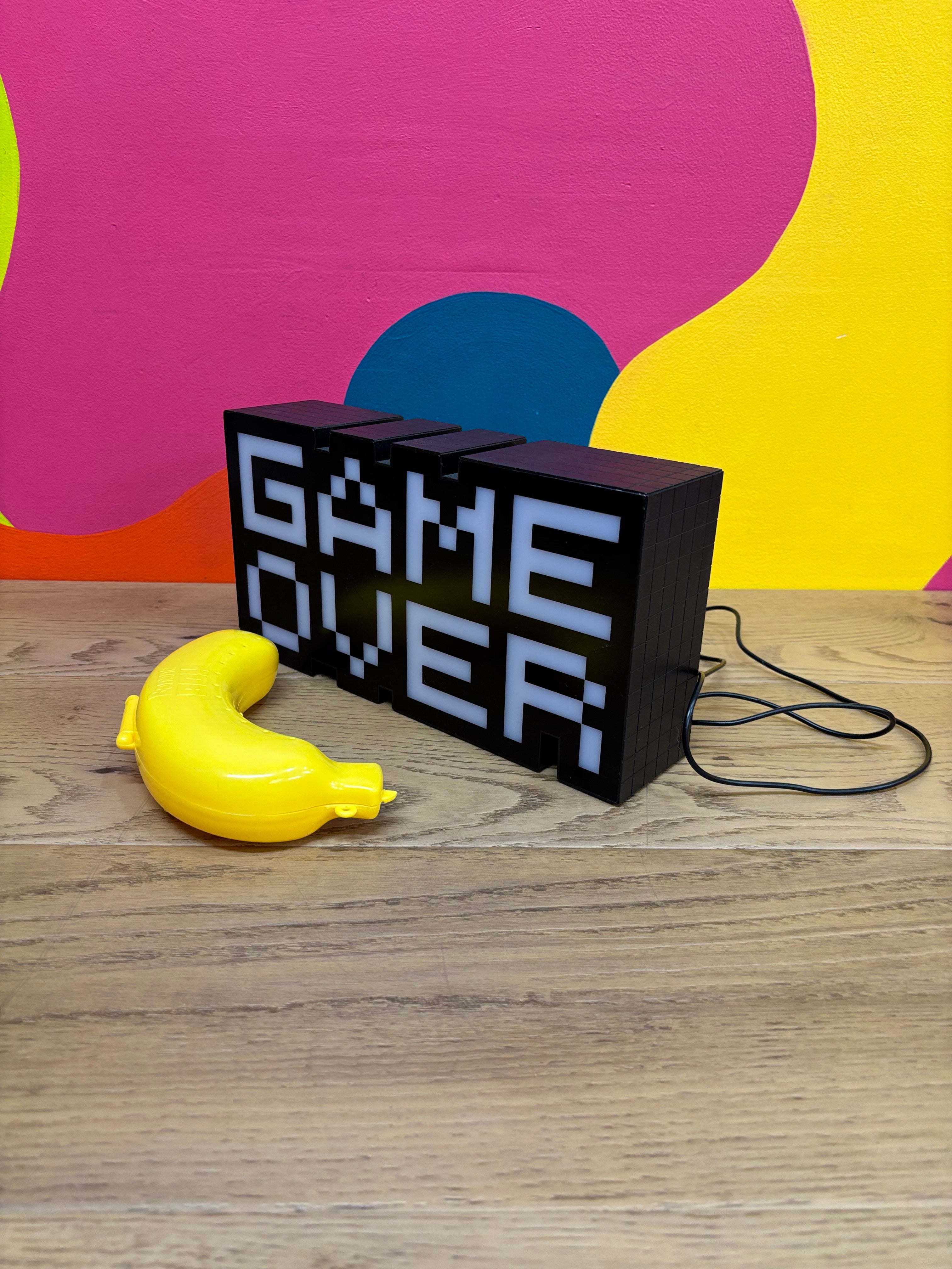 Pixel Game Over Light Up Sign