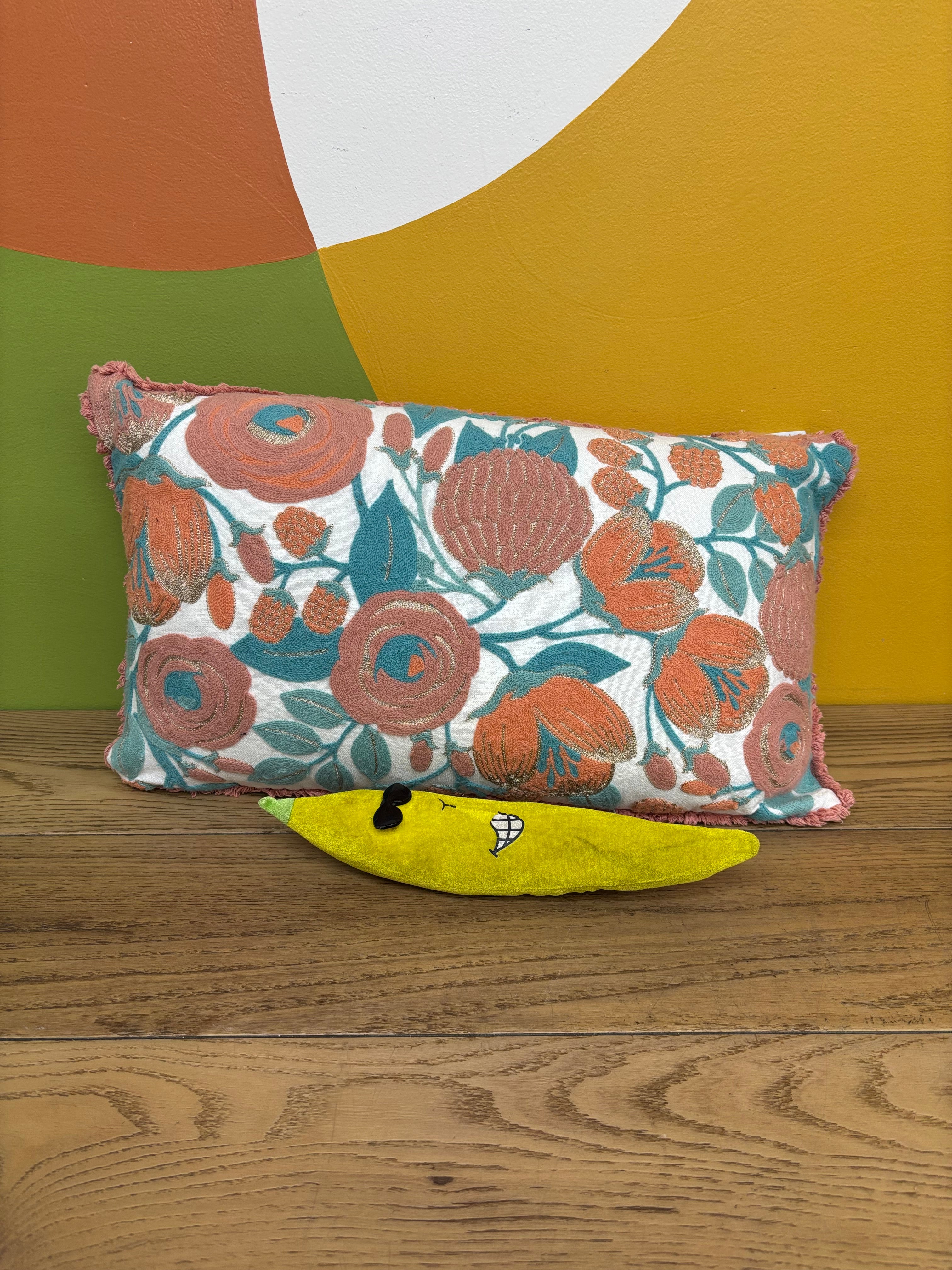 Floral Throw Pillow (2 available)