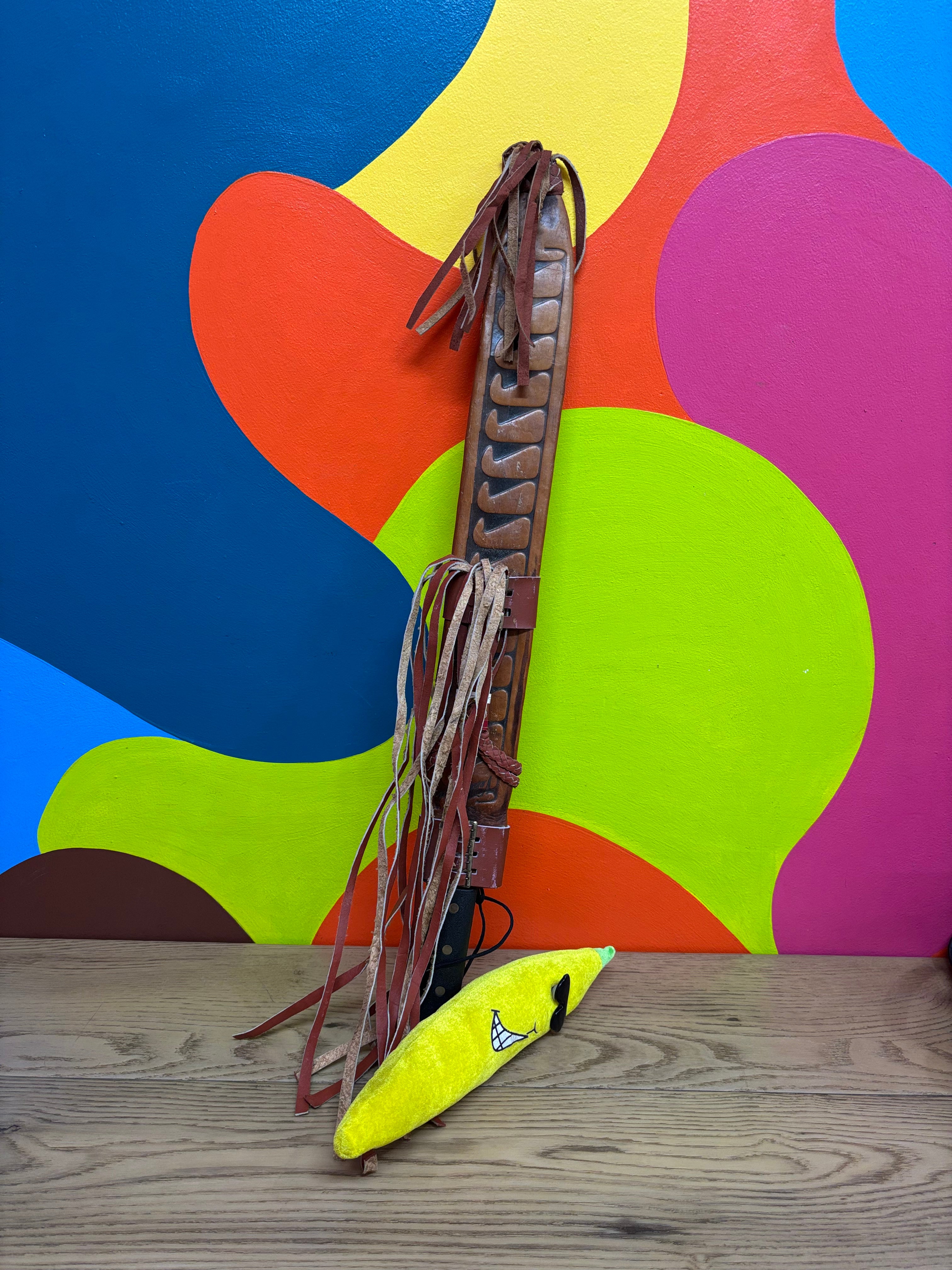 Knife in Leather Sheath