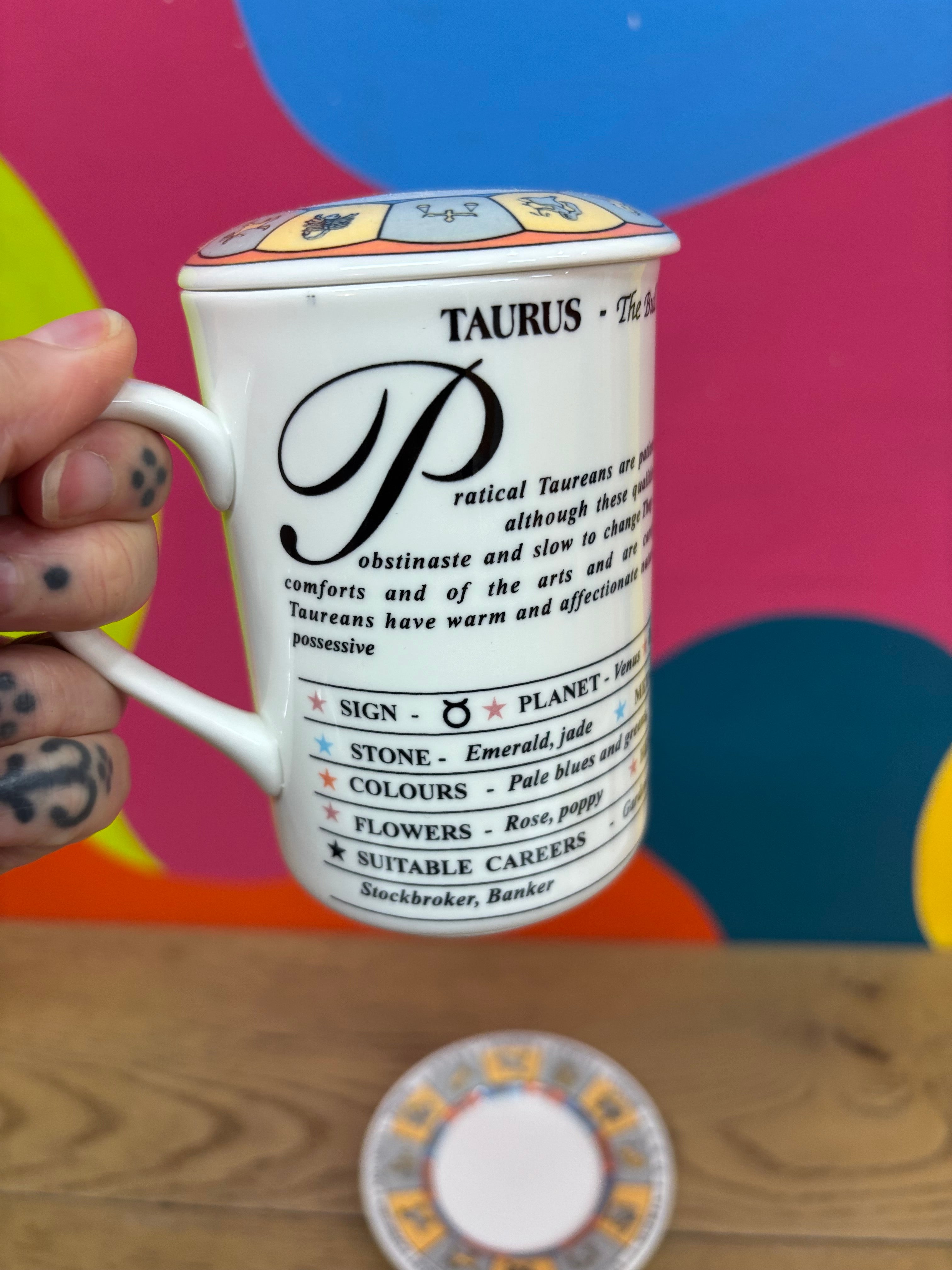Zodiac Mug & Saucer - Taurus