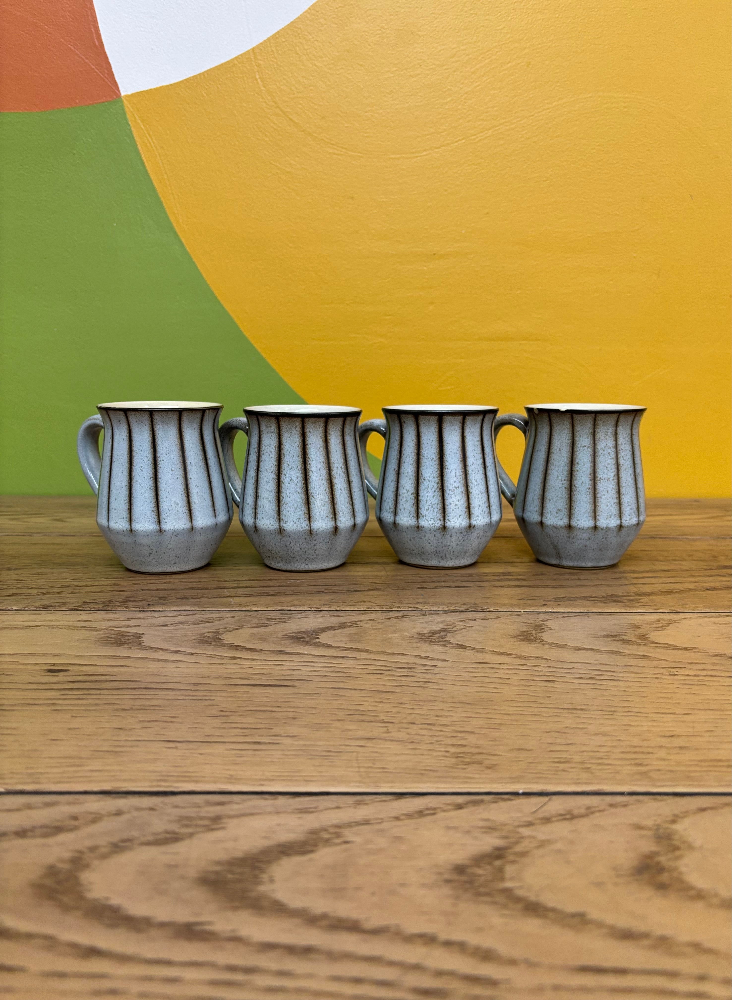 (4) Denby Studio Mugs