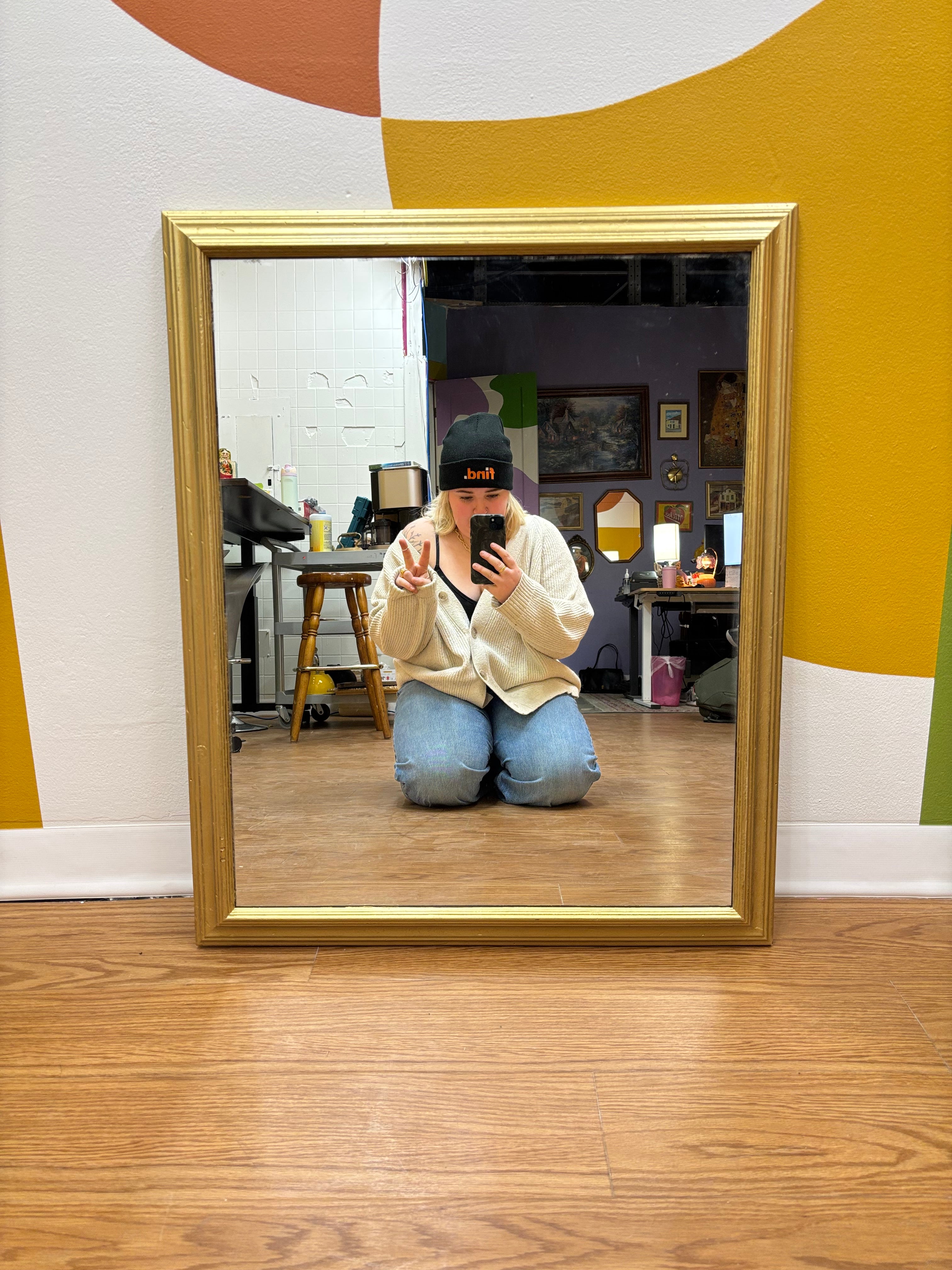 Gold Framed Mirror