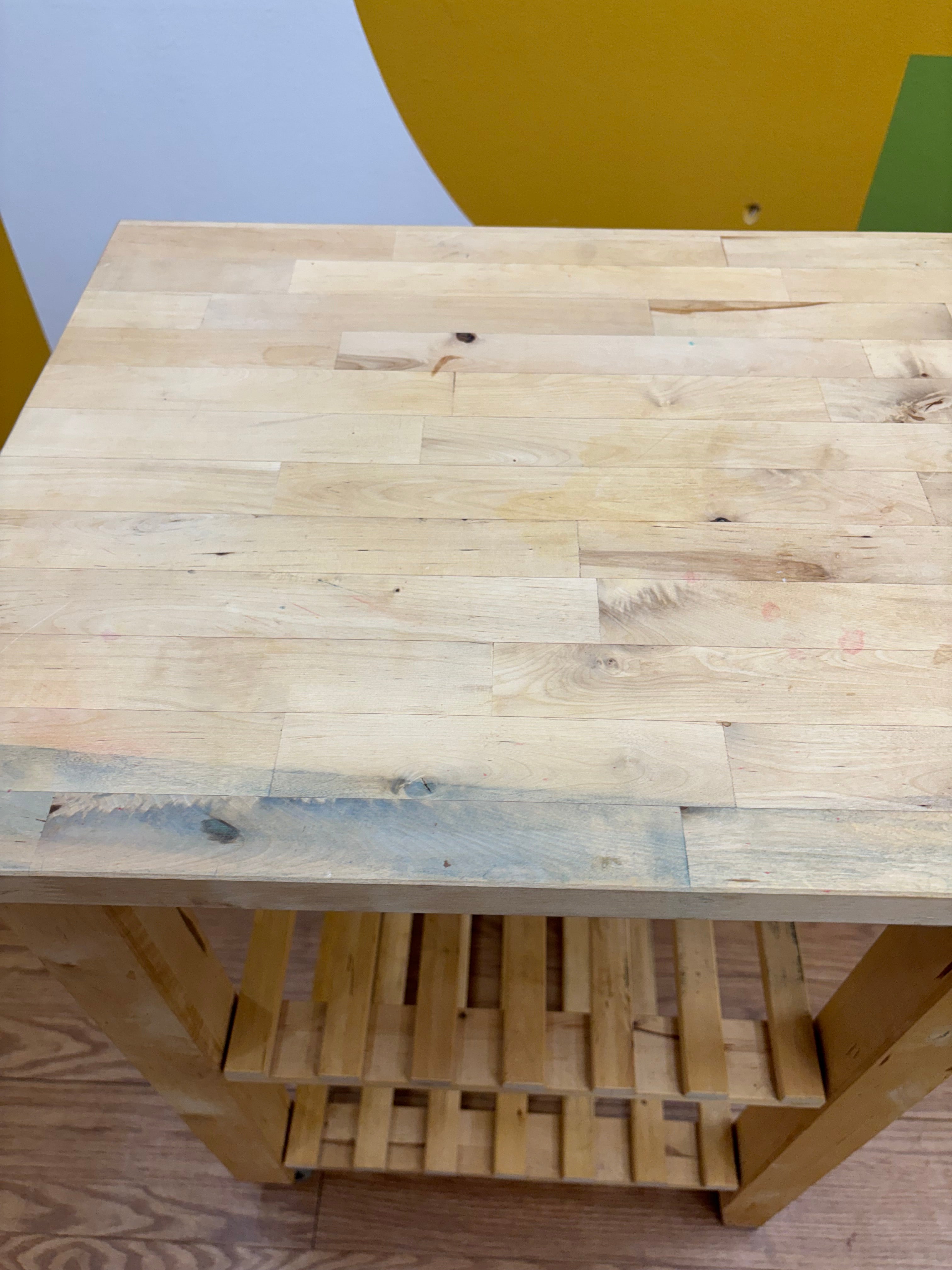 Wood Kitchen Cart #2