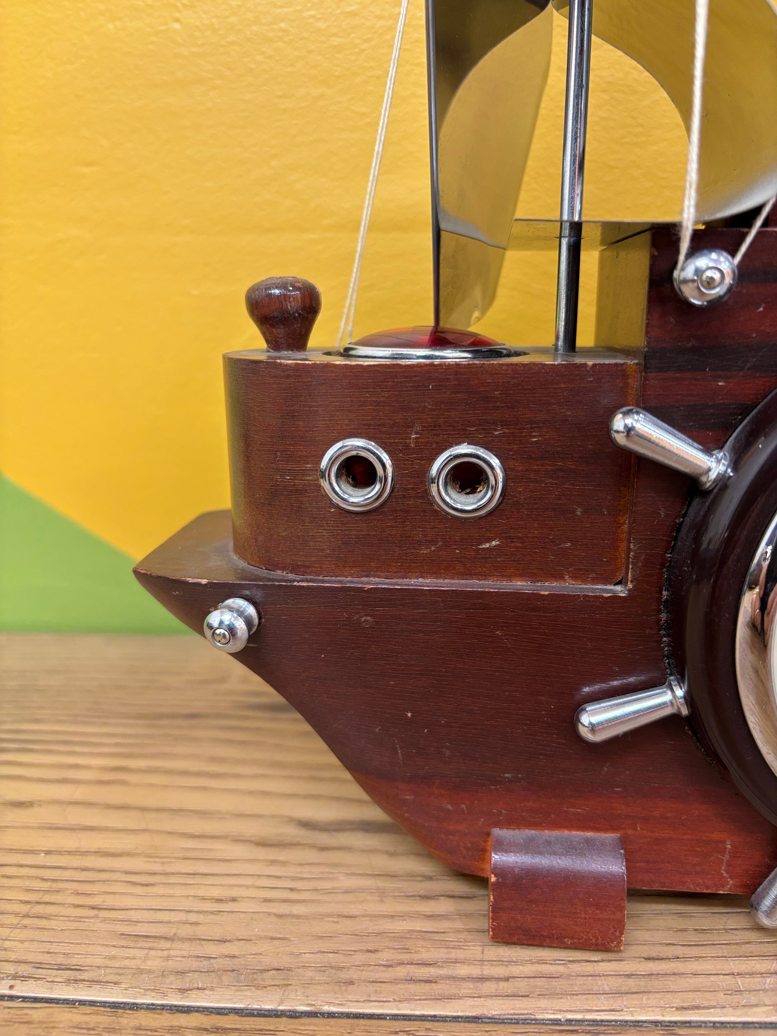 Electric Boat Mantel Clock