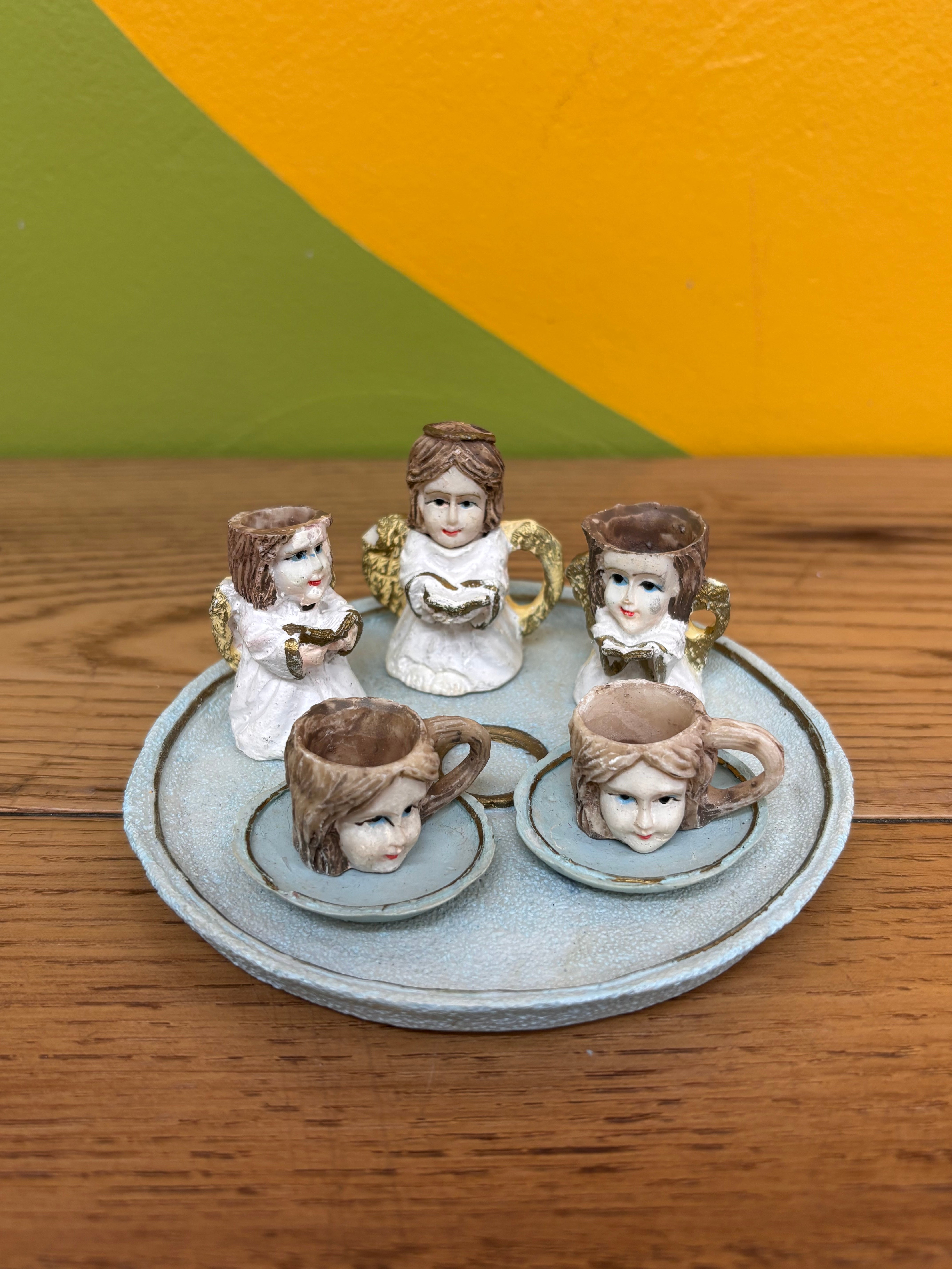 Miniature Angel Tea Set