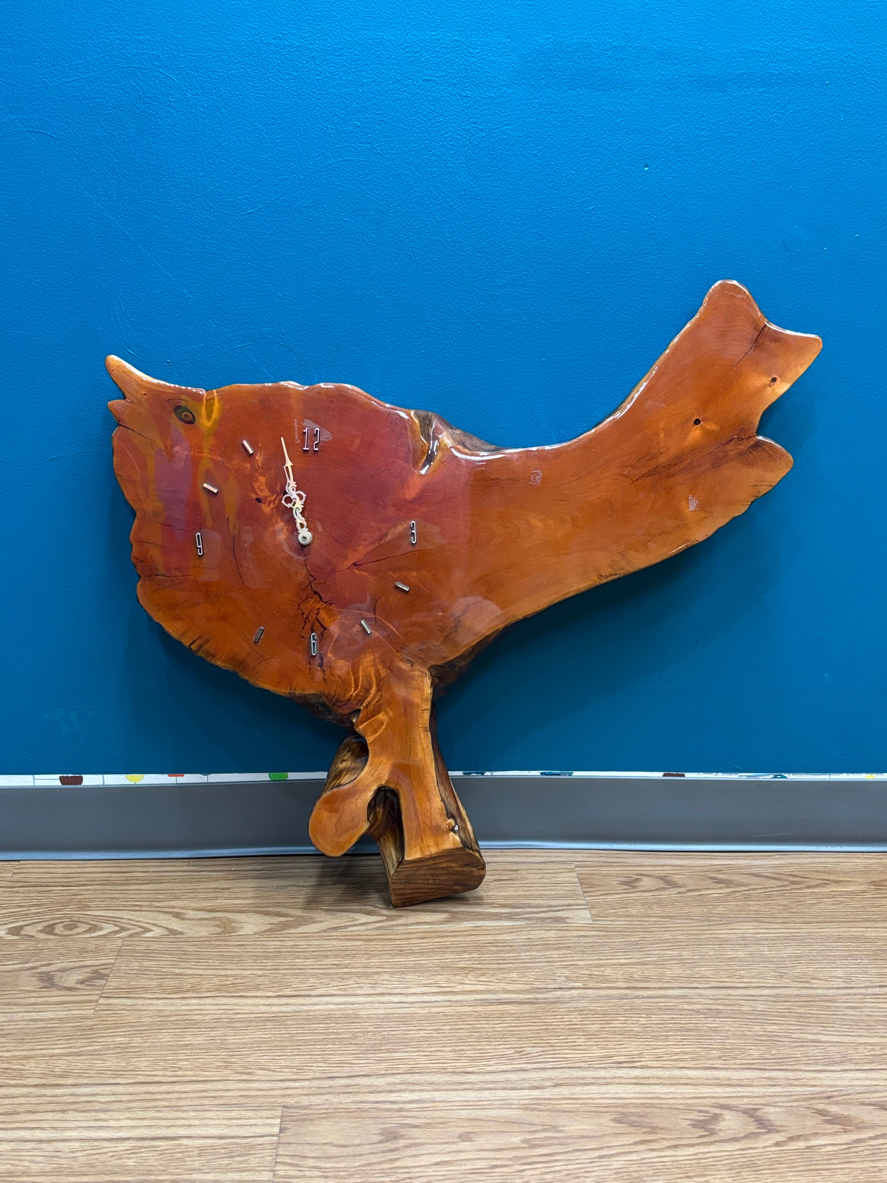 Live Edge Wood Wall Clock