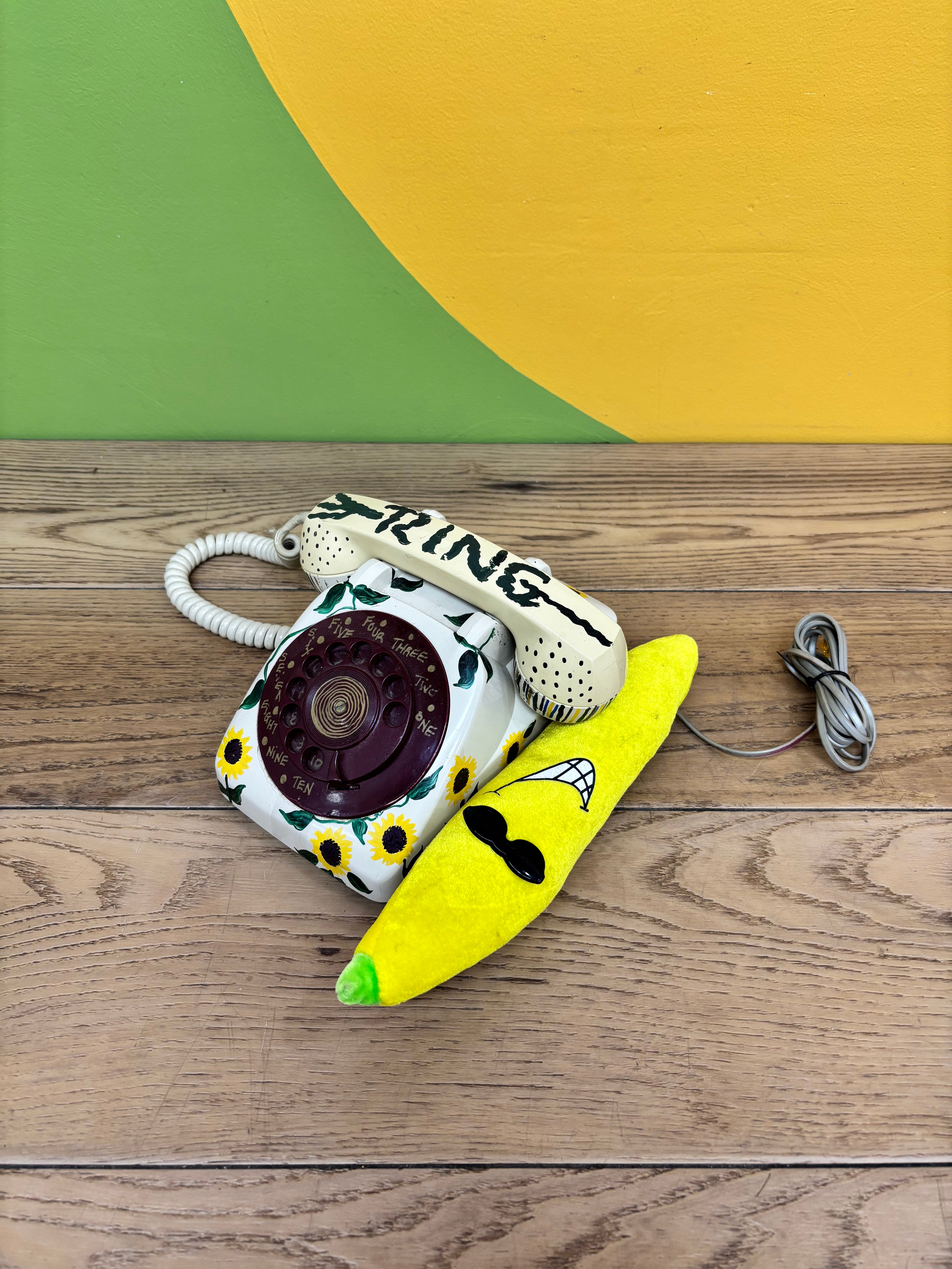 Painted Rotary Phone