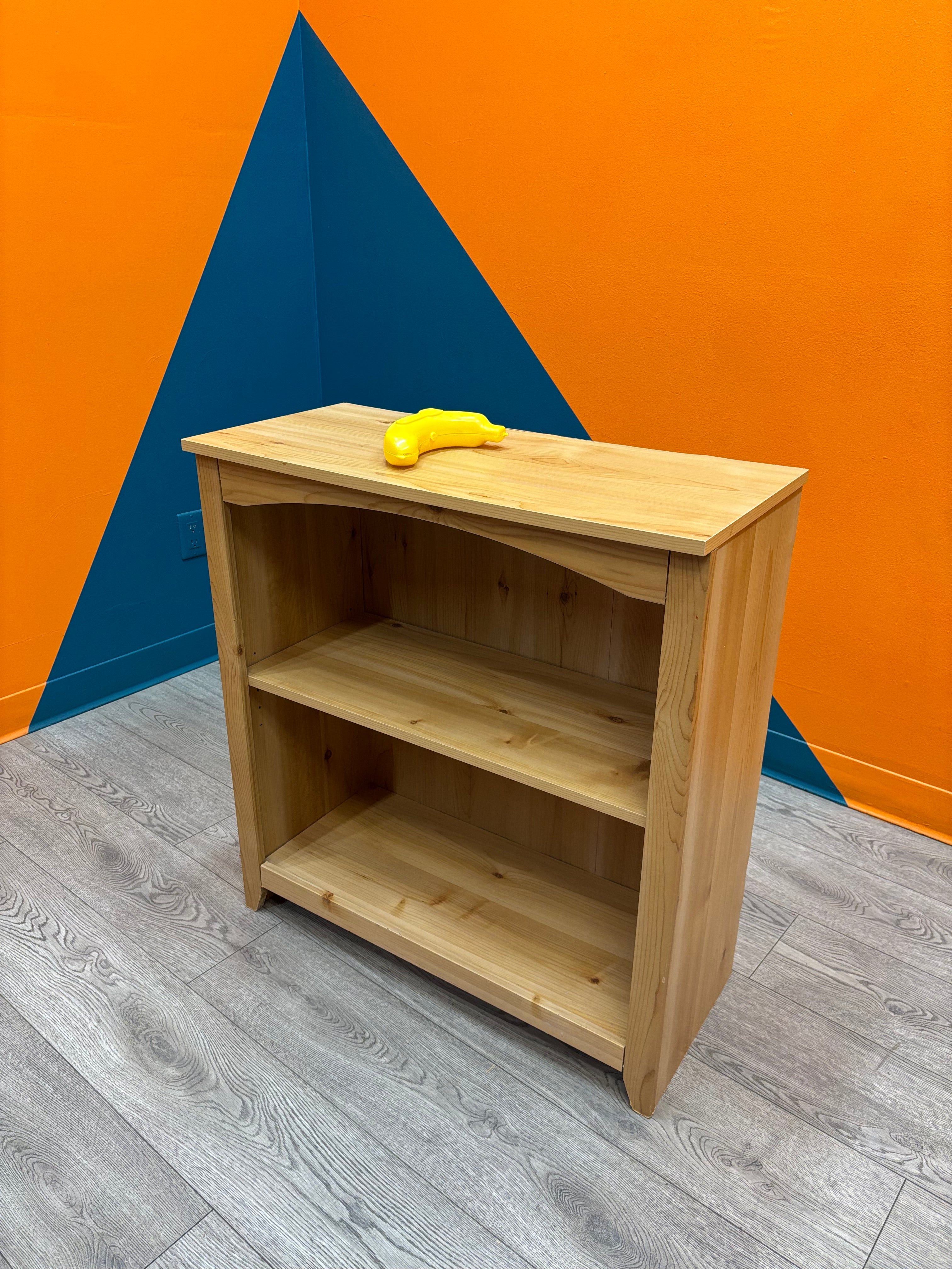 Light Brown Wood Bookshelf