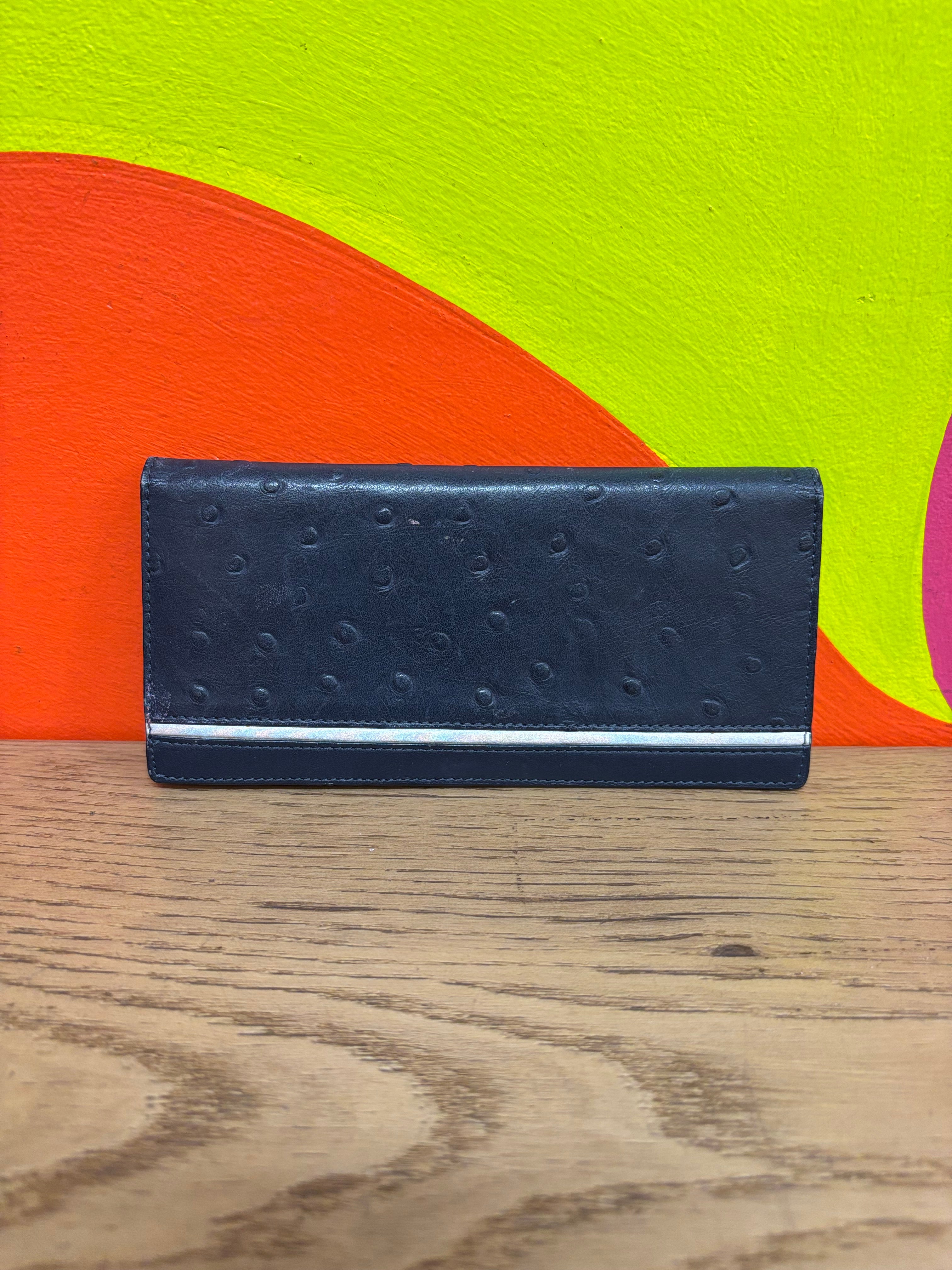 Navy Genuine Leather Wallet