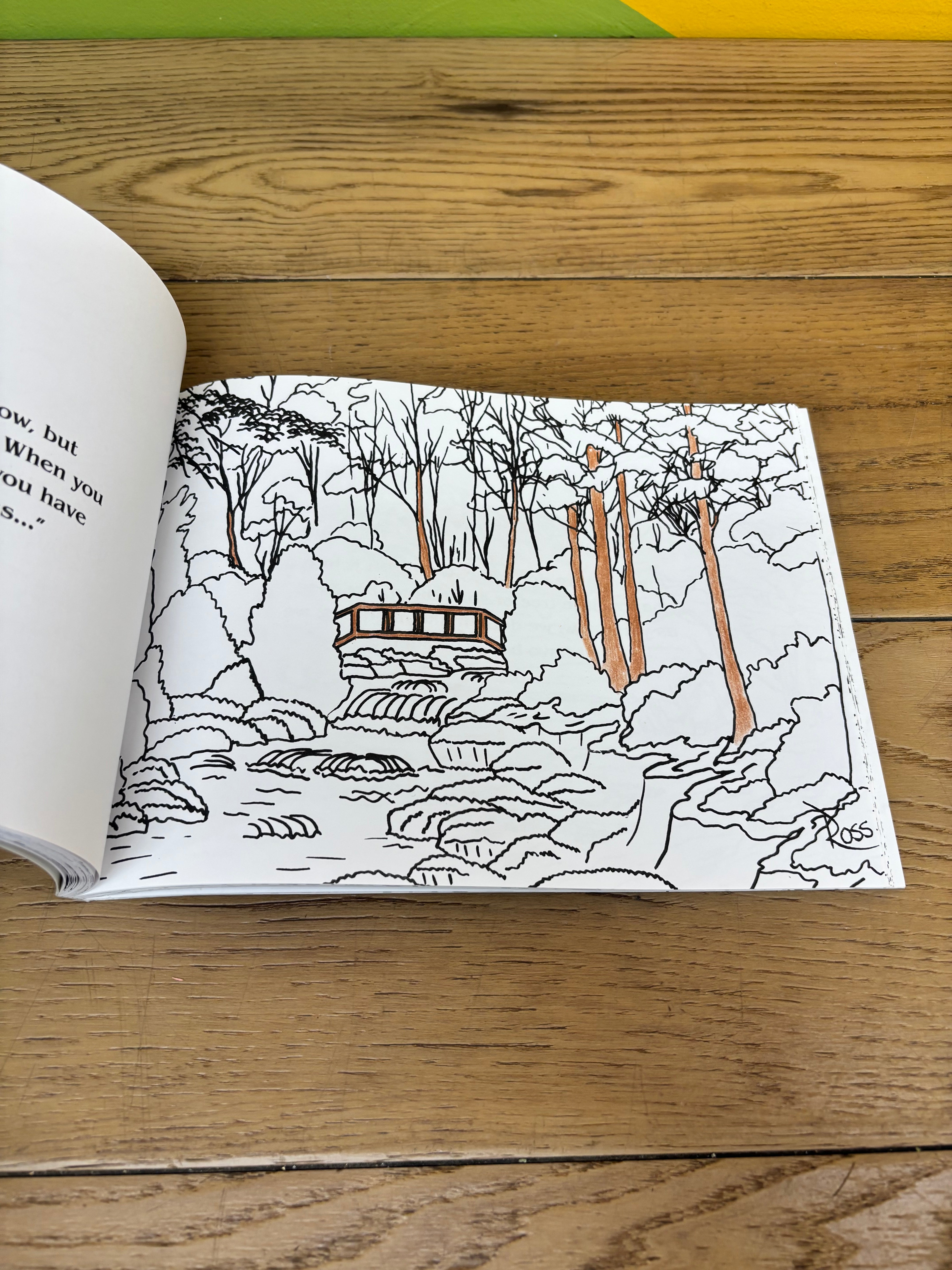 The Official Bob Ross Coloring Book