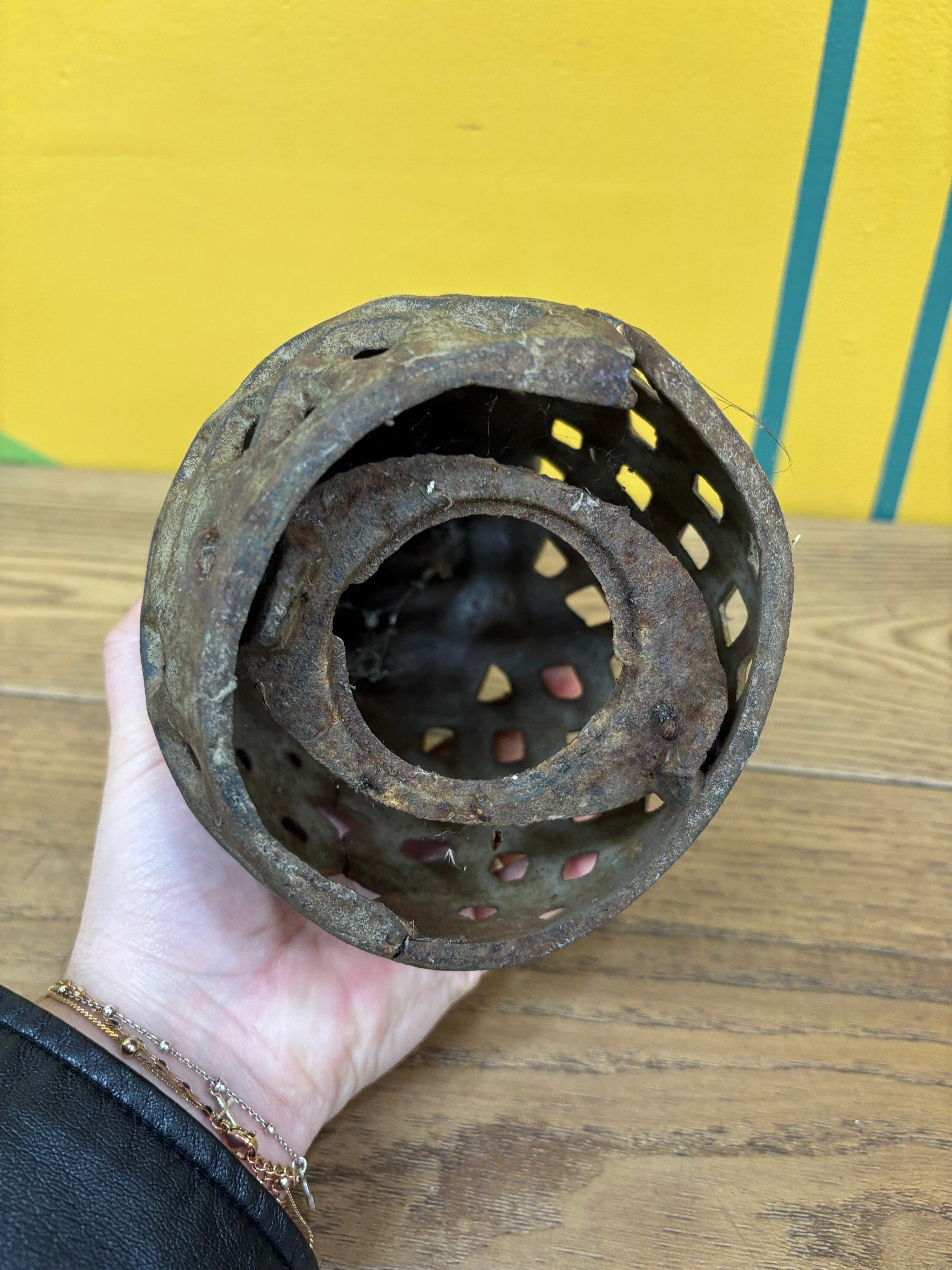 Cast Iron Pineapple Lantern Candle Holder