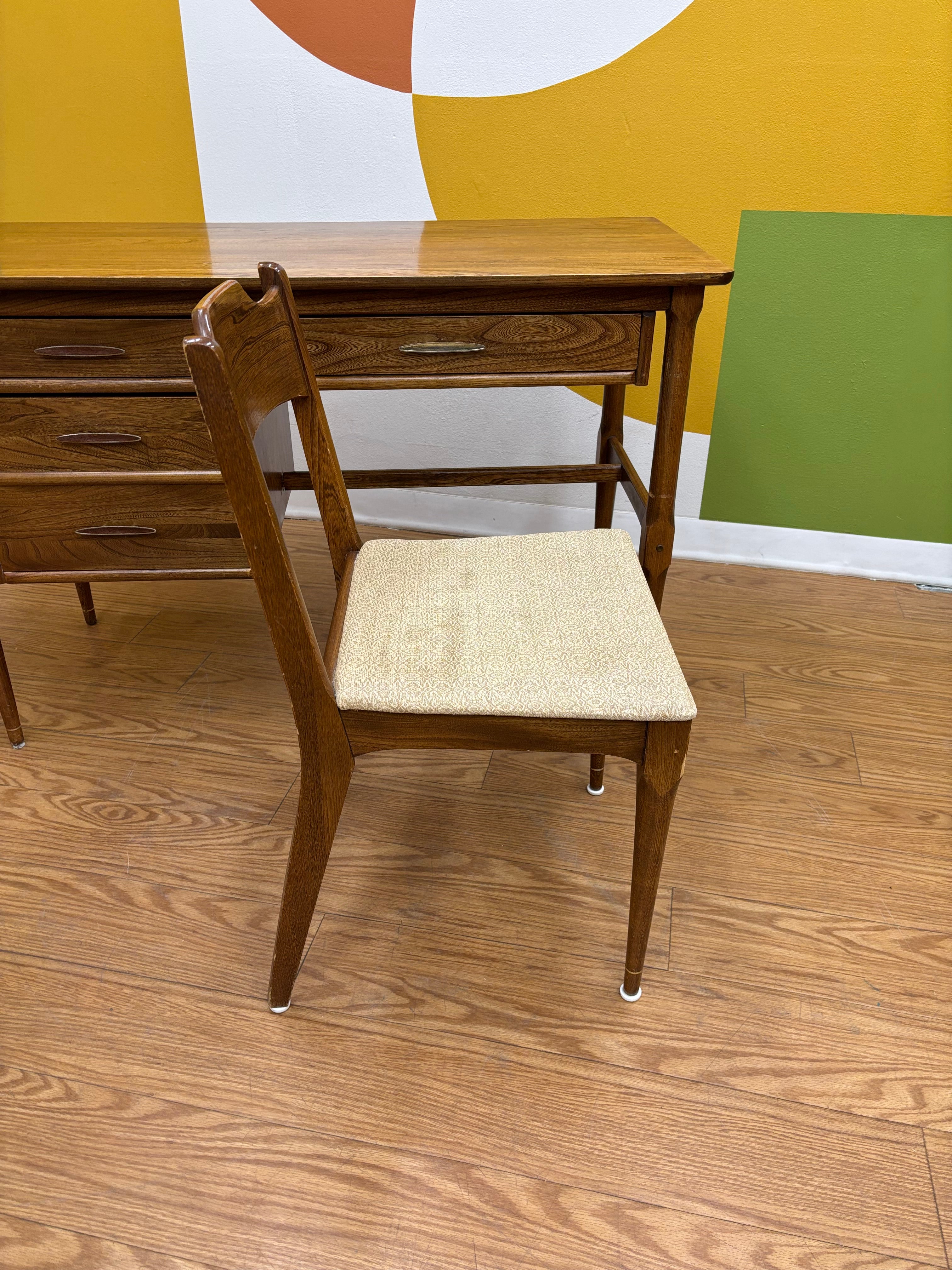 Wood Writing Desk with Matching Chair