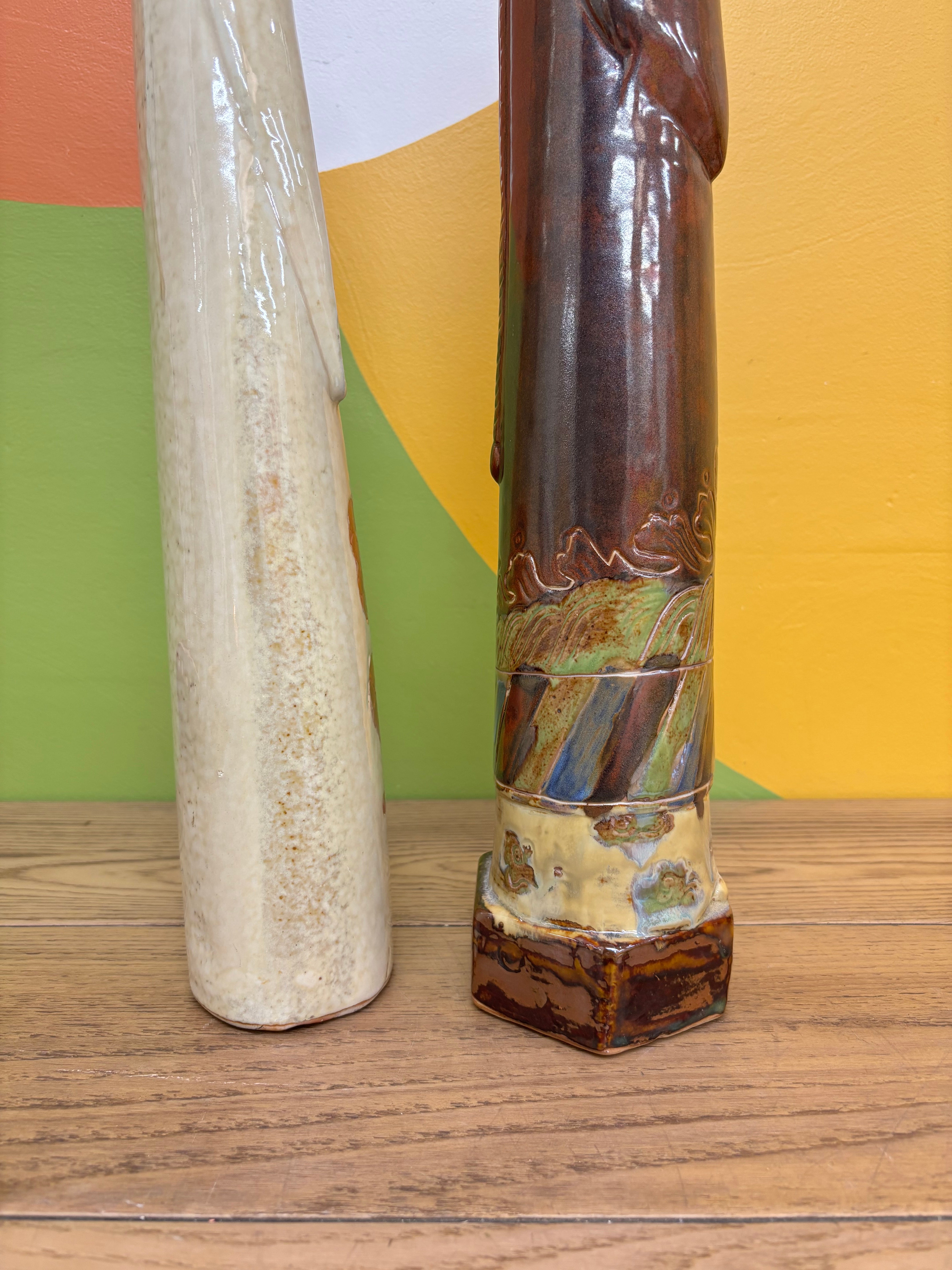Glazed Pottery Figurines (2)