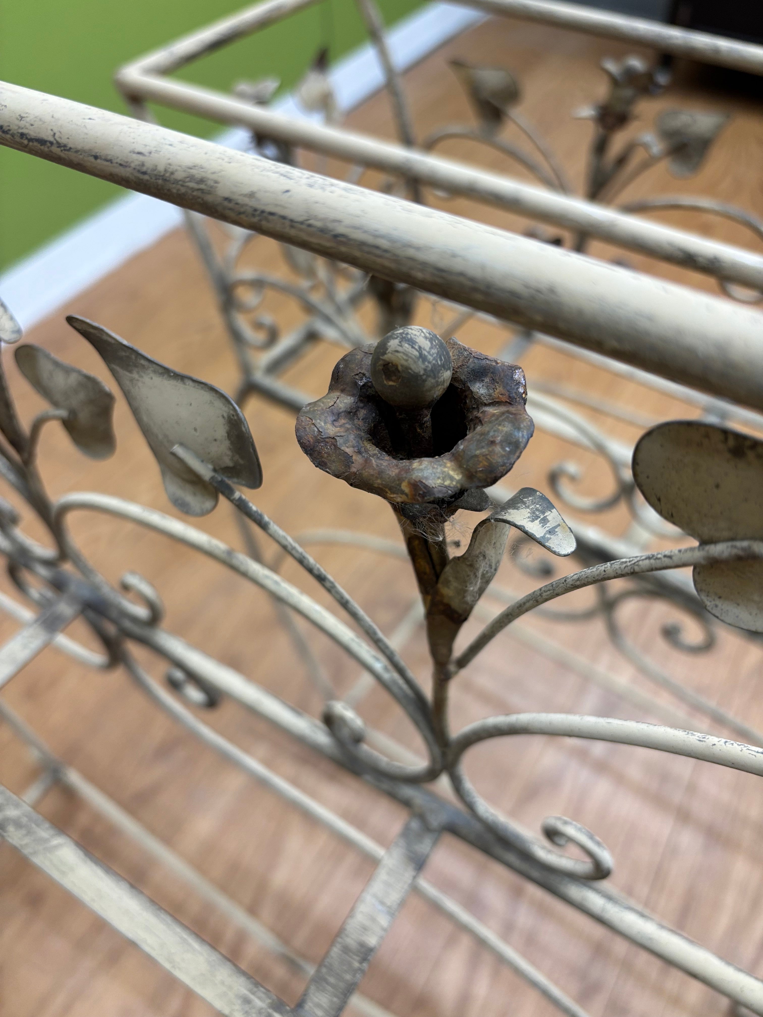 (2) Metal Planters