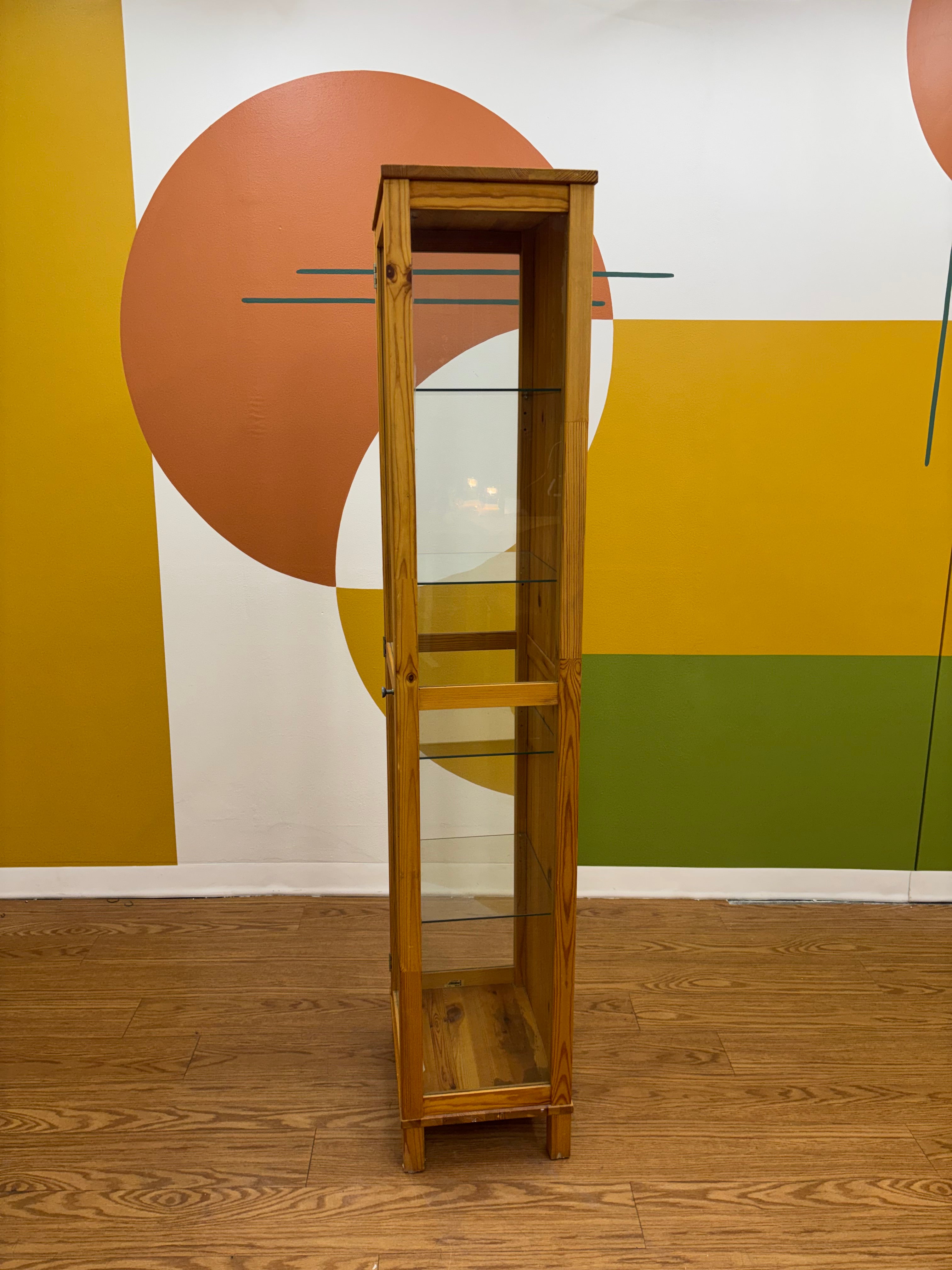 IKEA Wood & Glass Cabinet