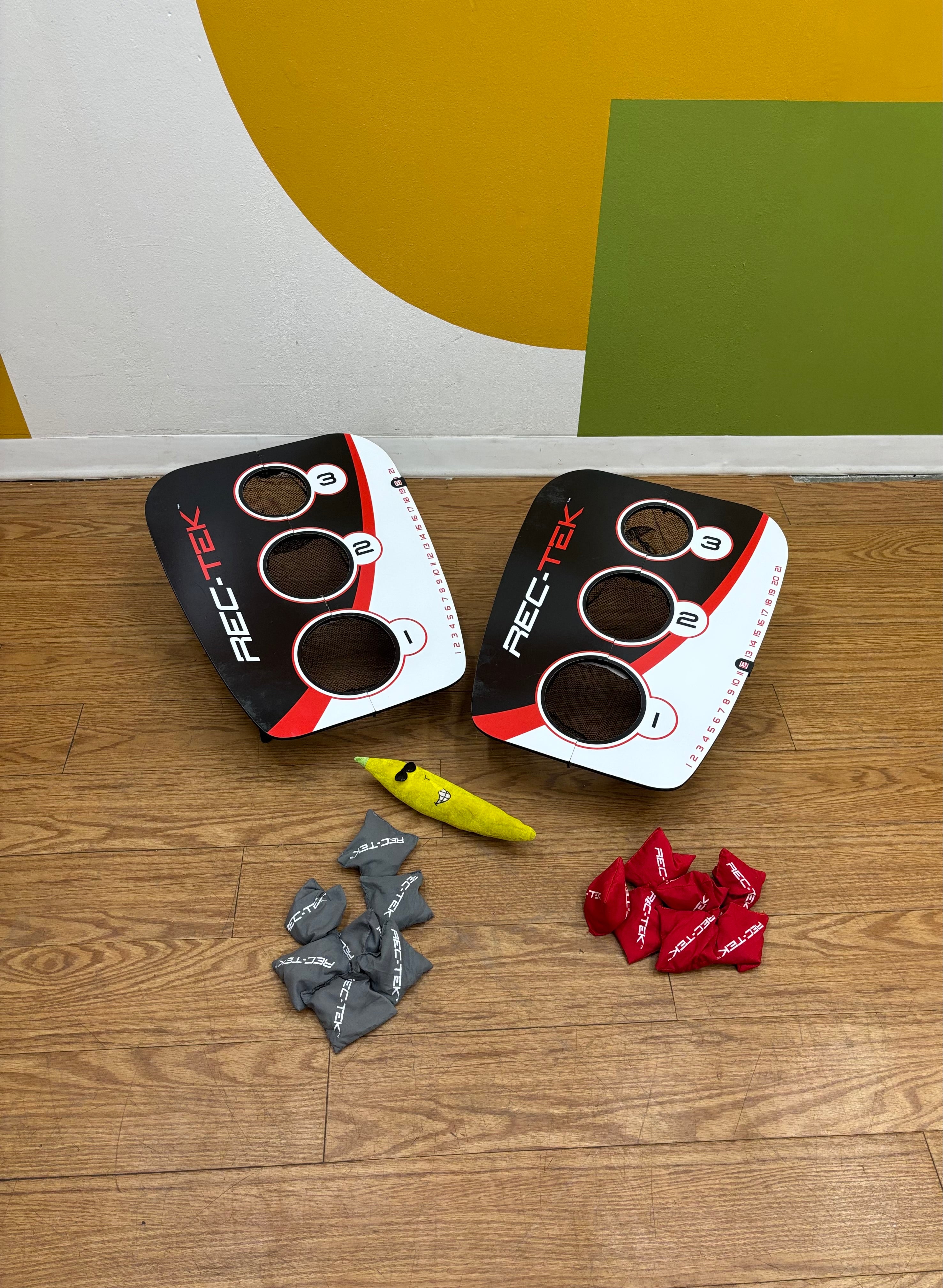 Rec-Tek Three Hole Bean Bag Toss Game