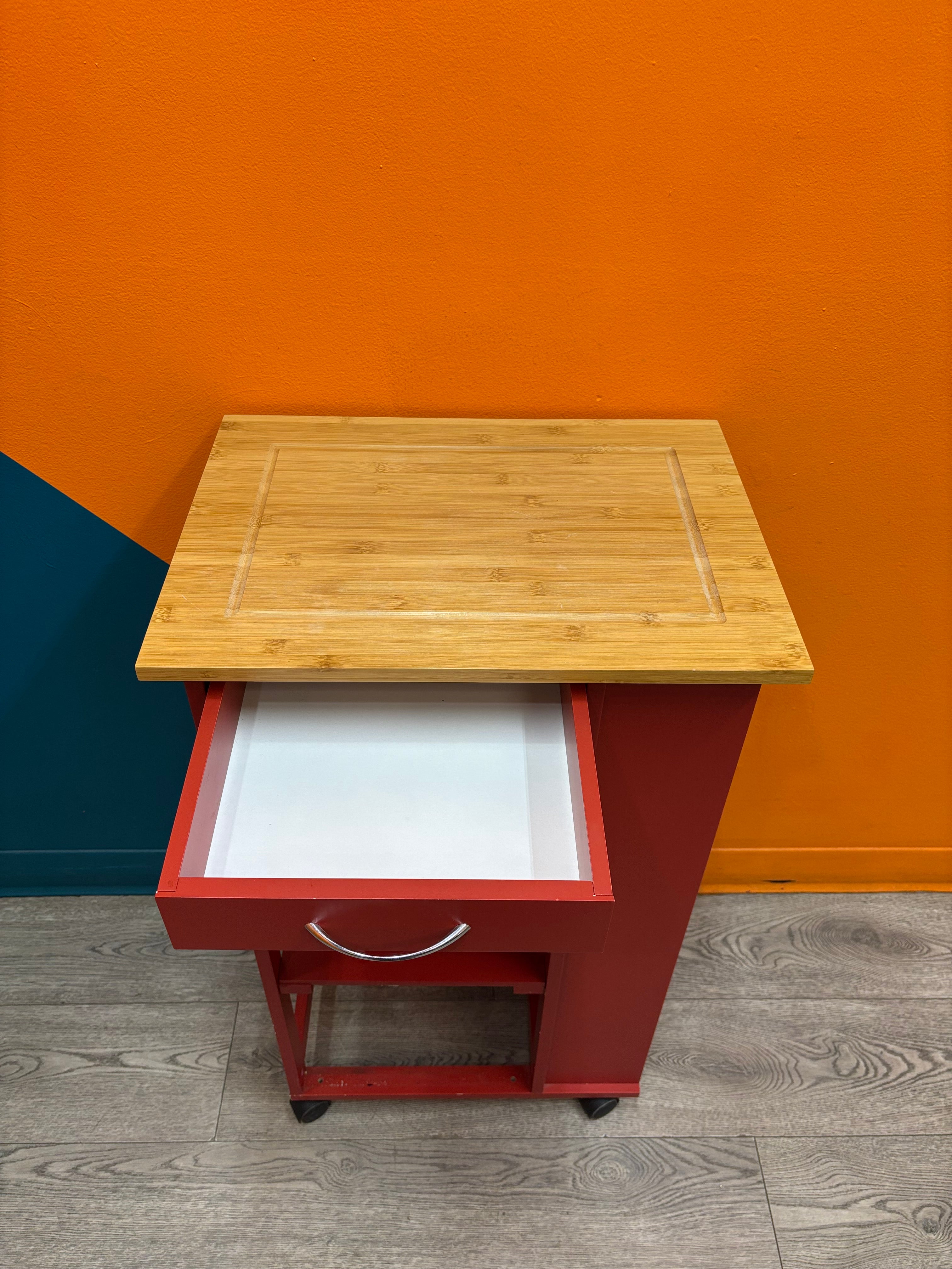 Small Wood Kitchen Cart