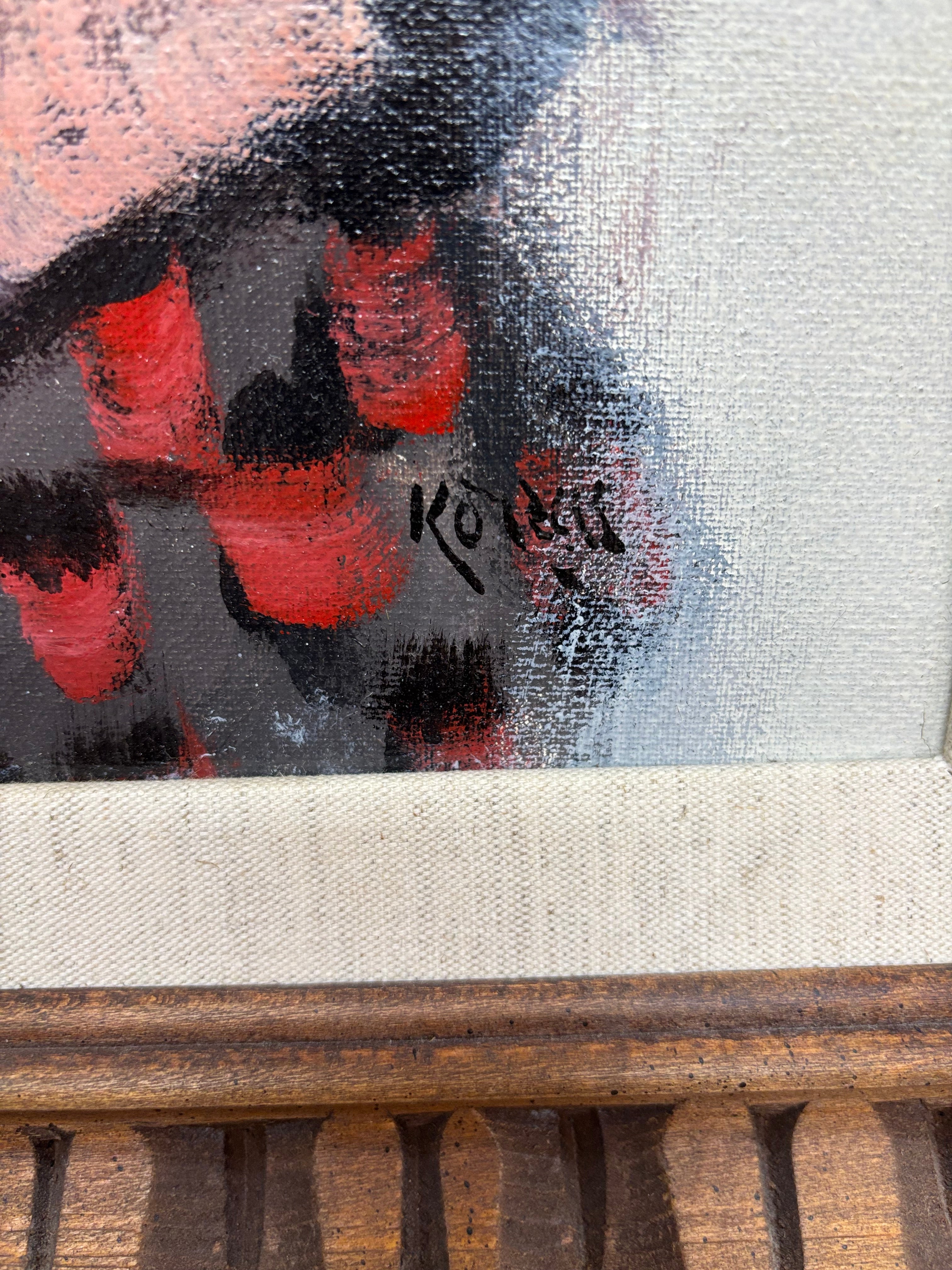 Big Eyes Framed Painting