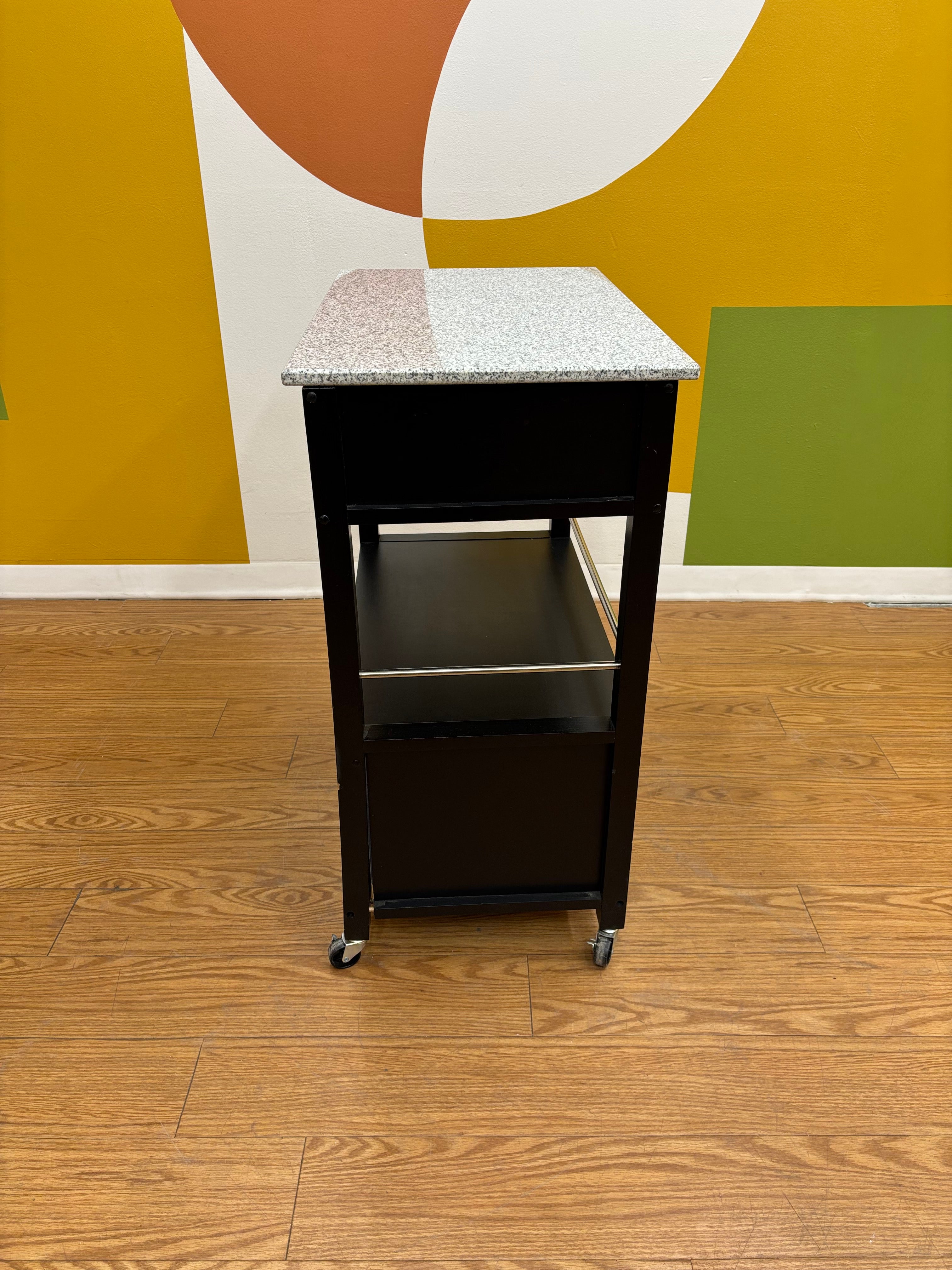 Granite Top Kitchen Cart