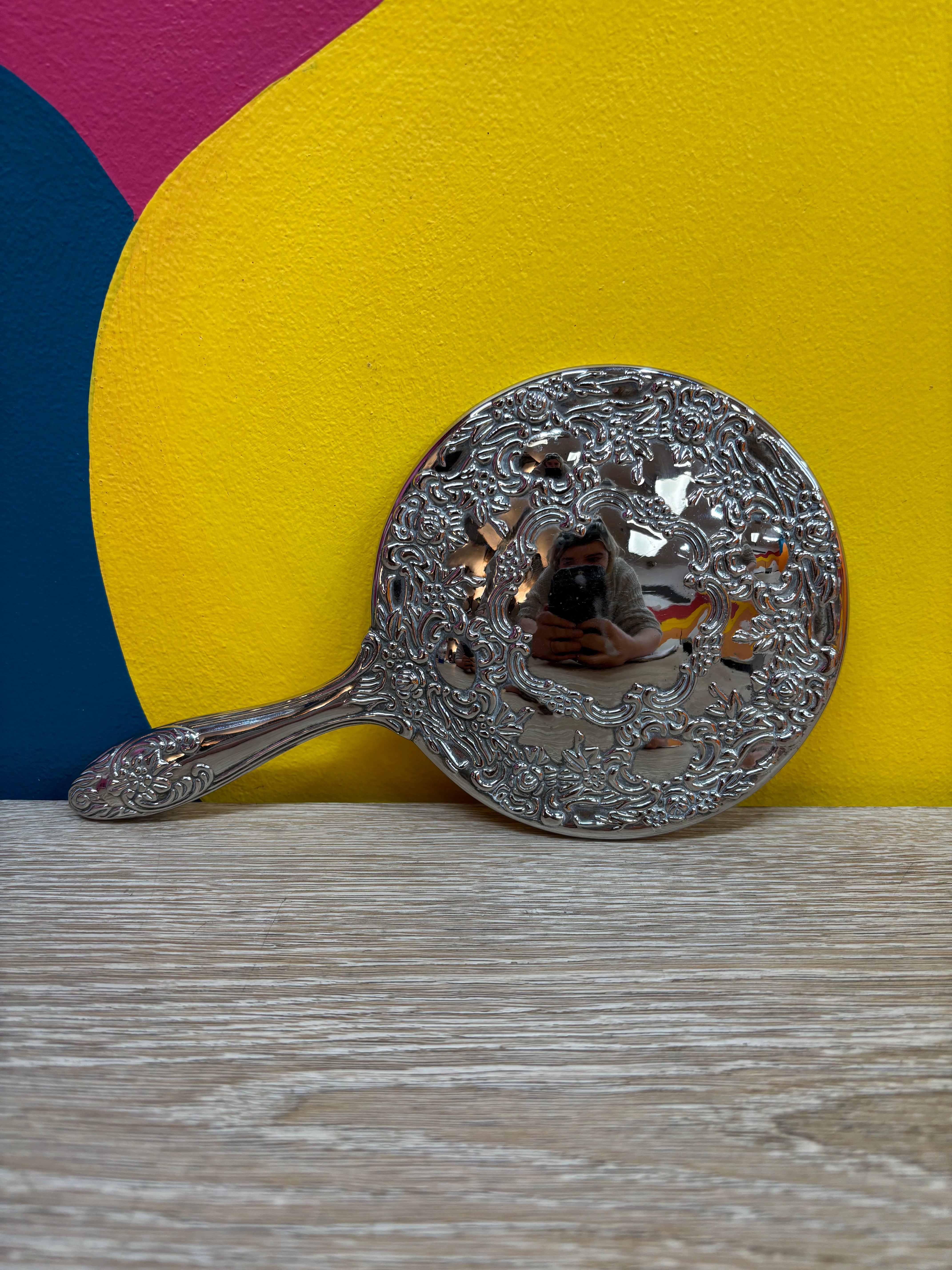 Silver Plated Hand Mirror