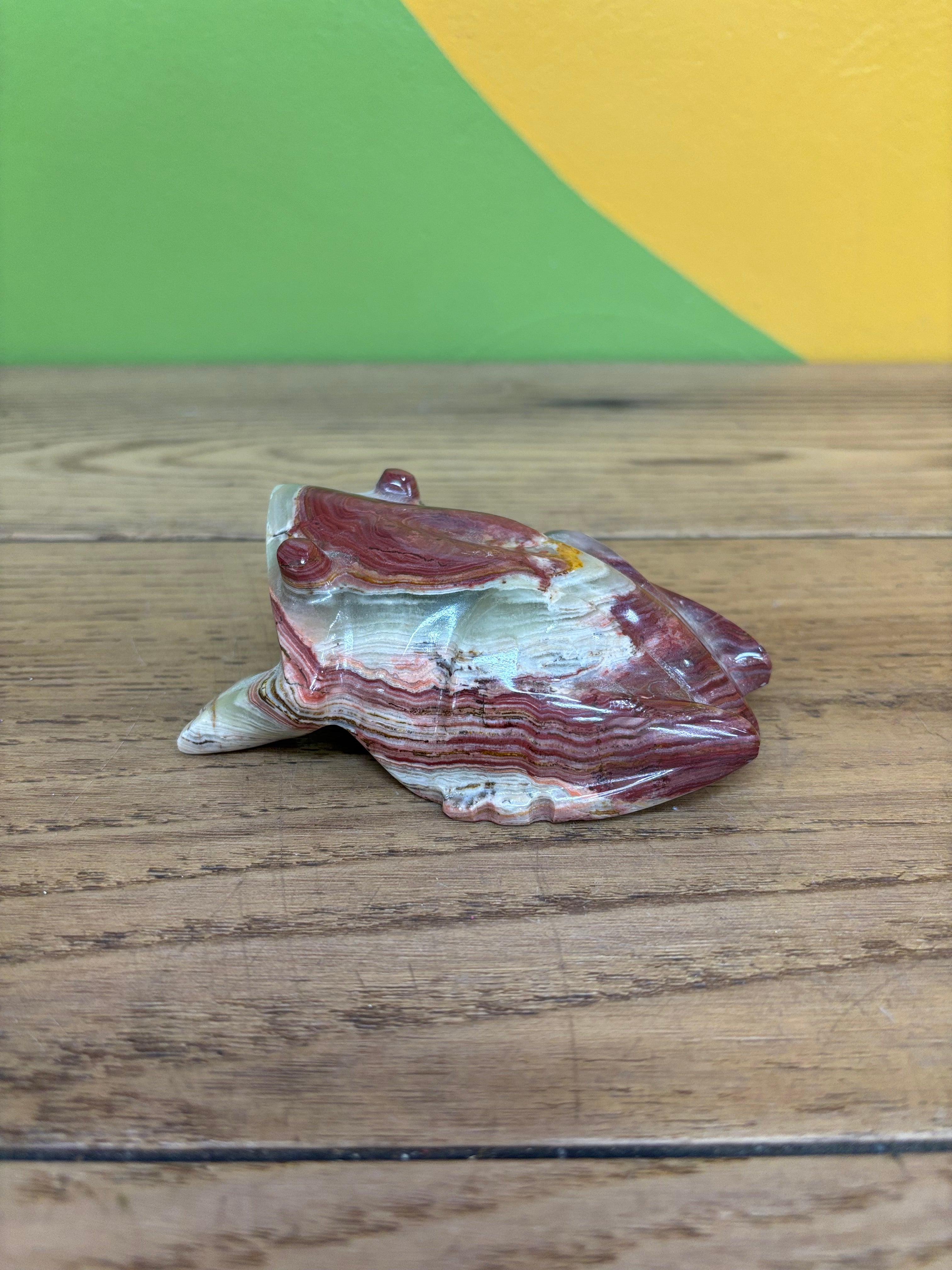 Stone Frog Figurine