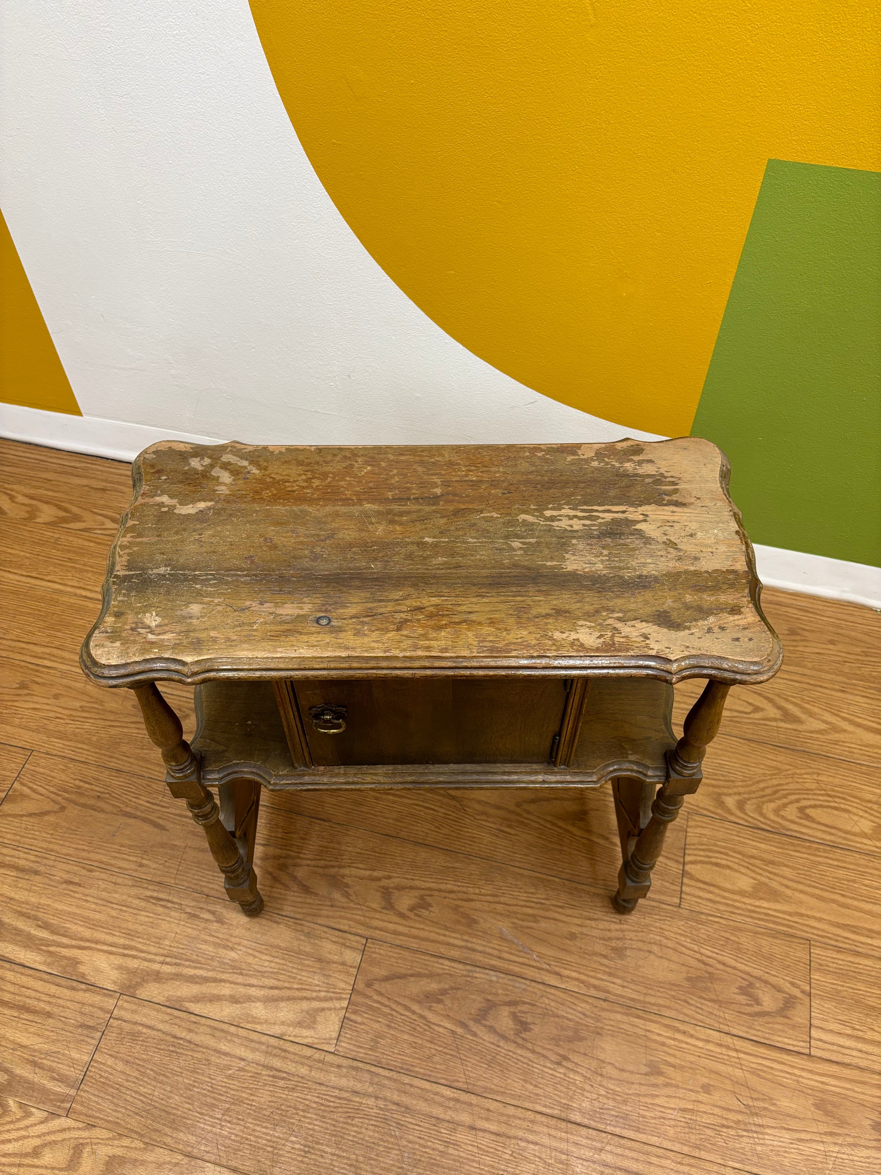 Wood Side Table