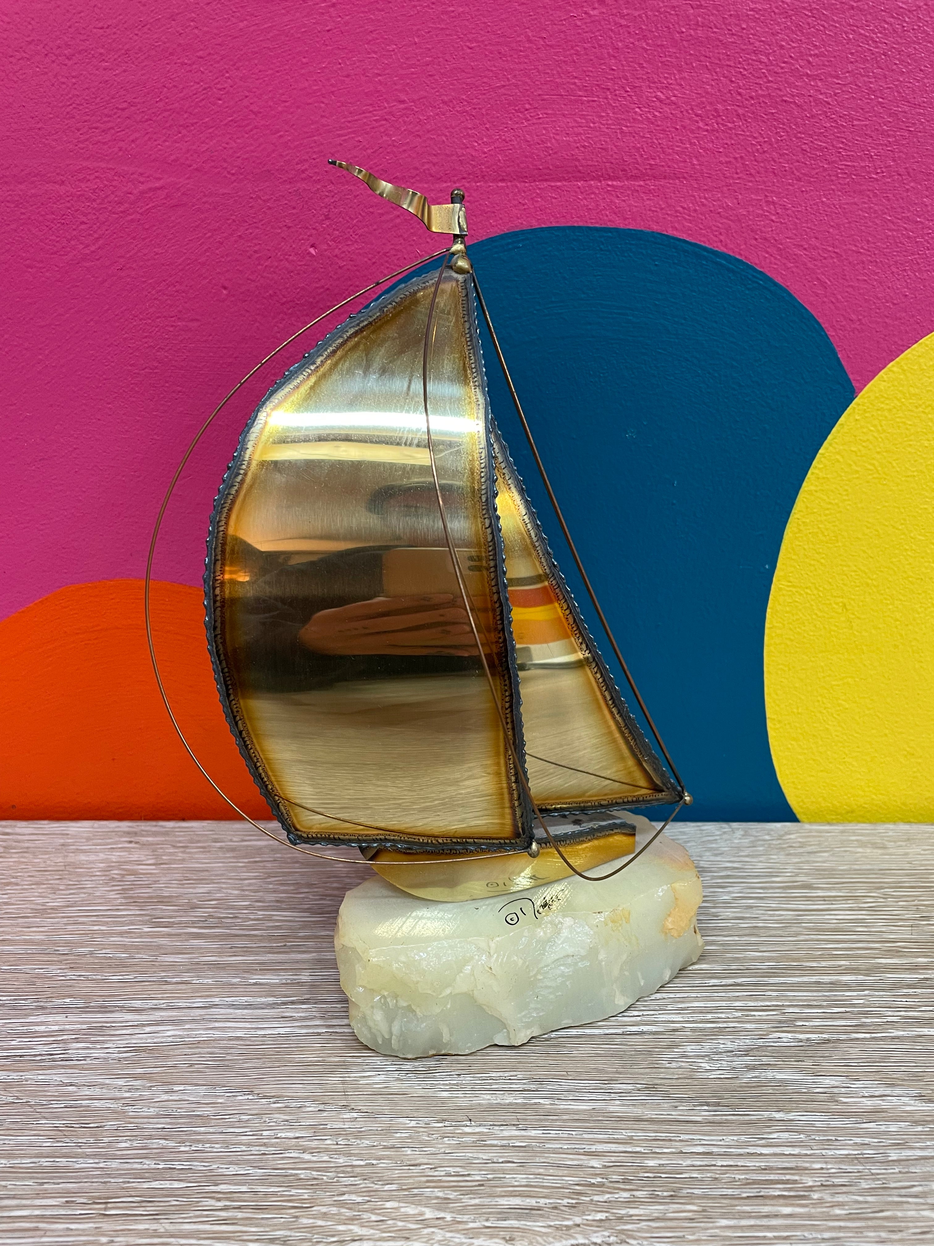 Brass Boat Figurine #2