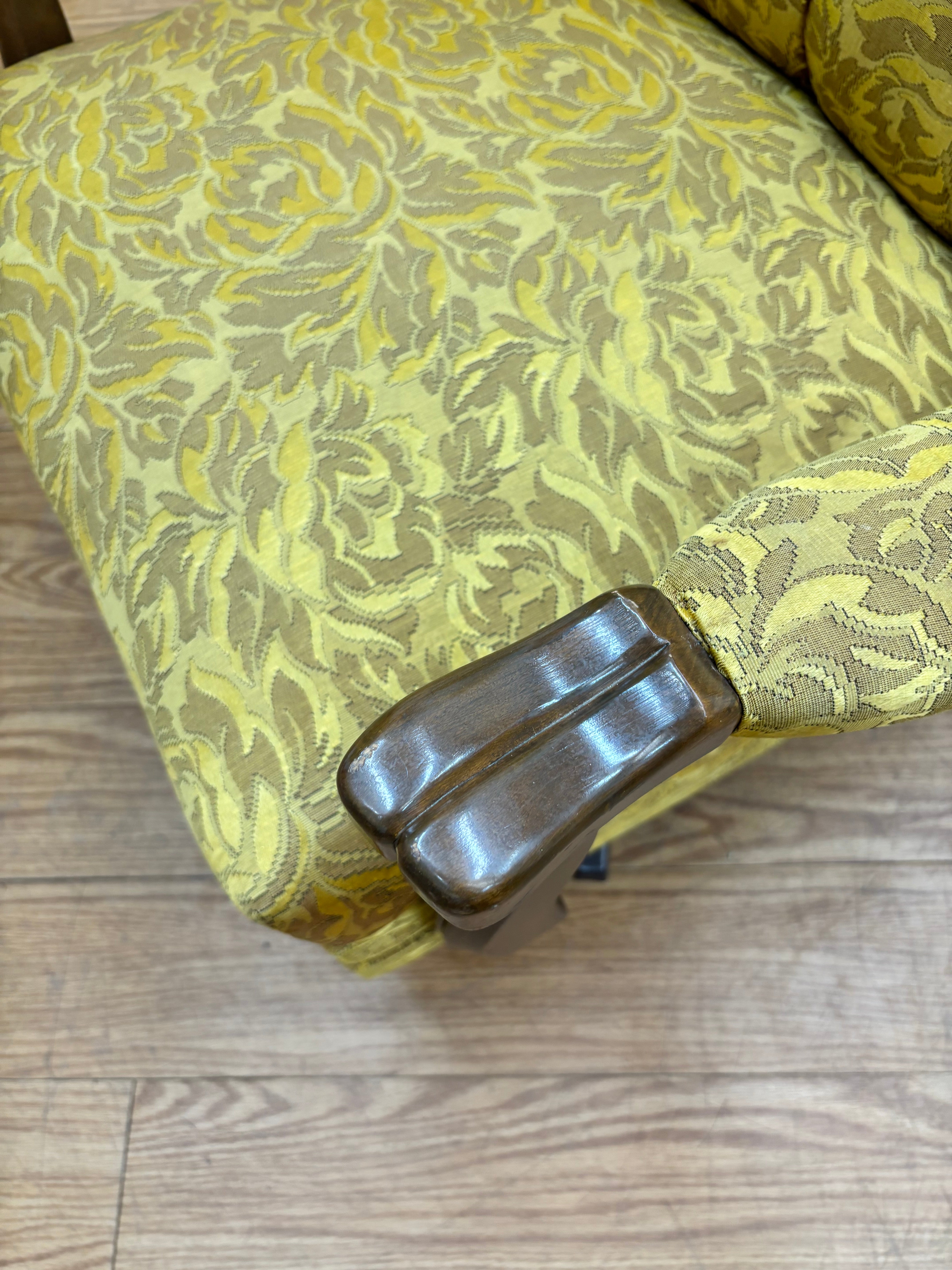 Yellow Swivel Rocking Chair