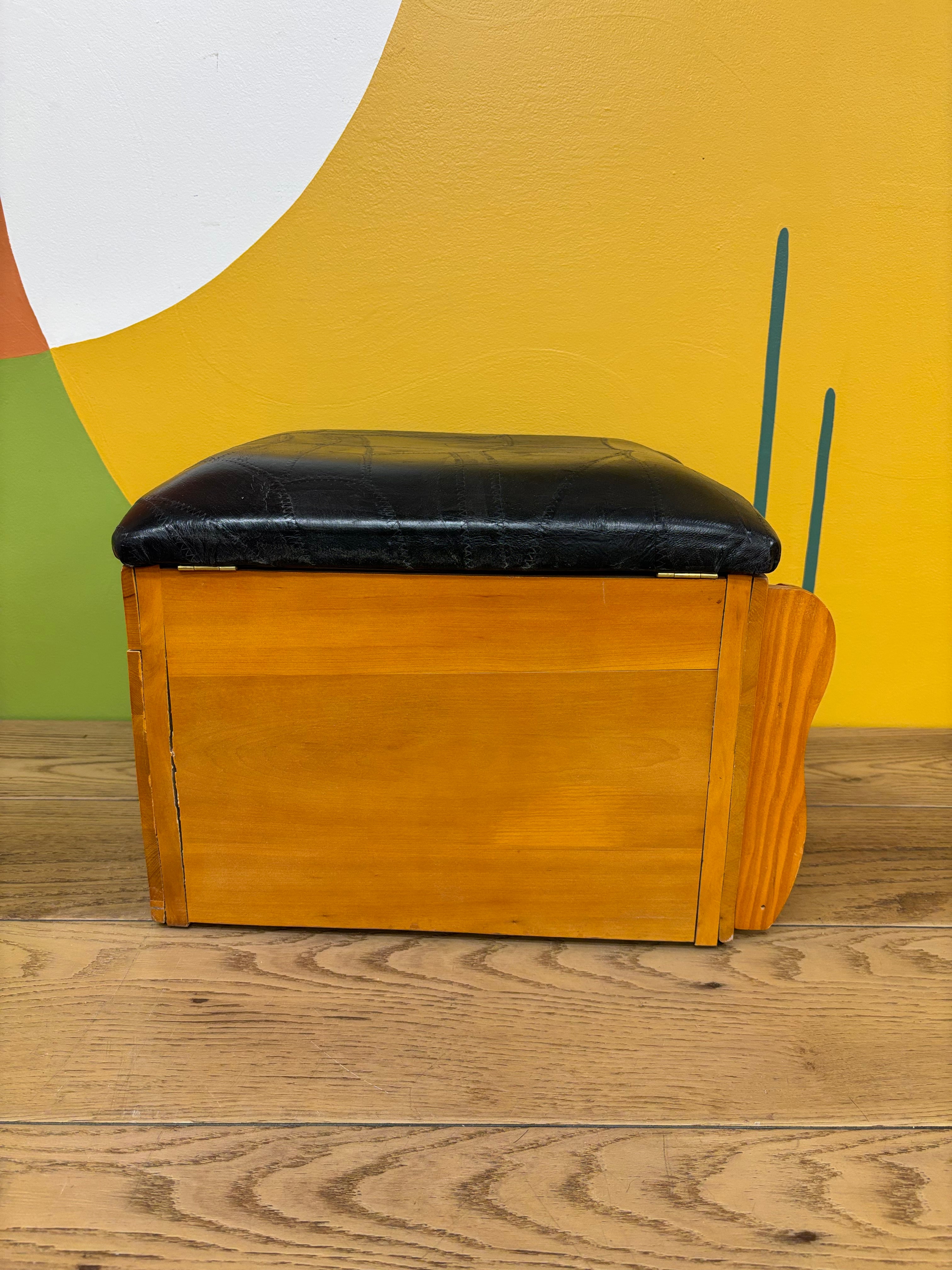 Wood Sewing Footstool