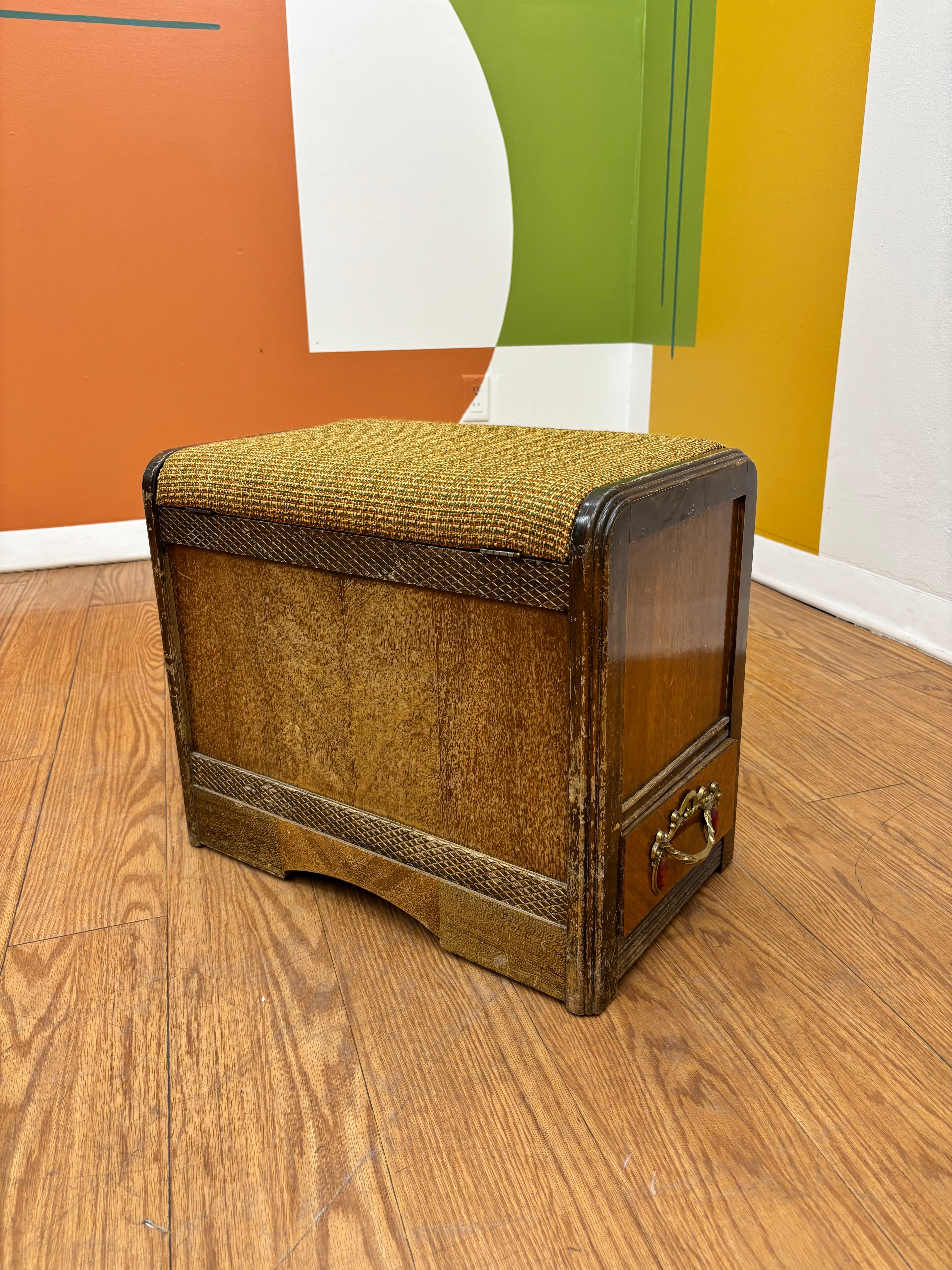 Wood Ottoman