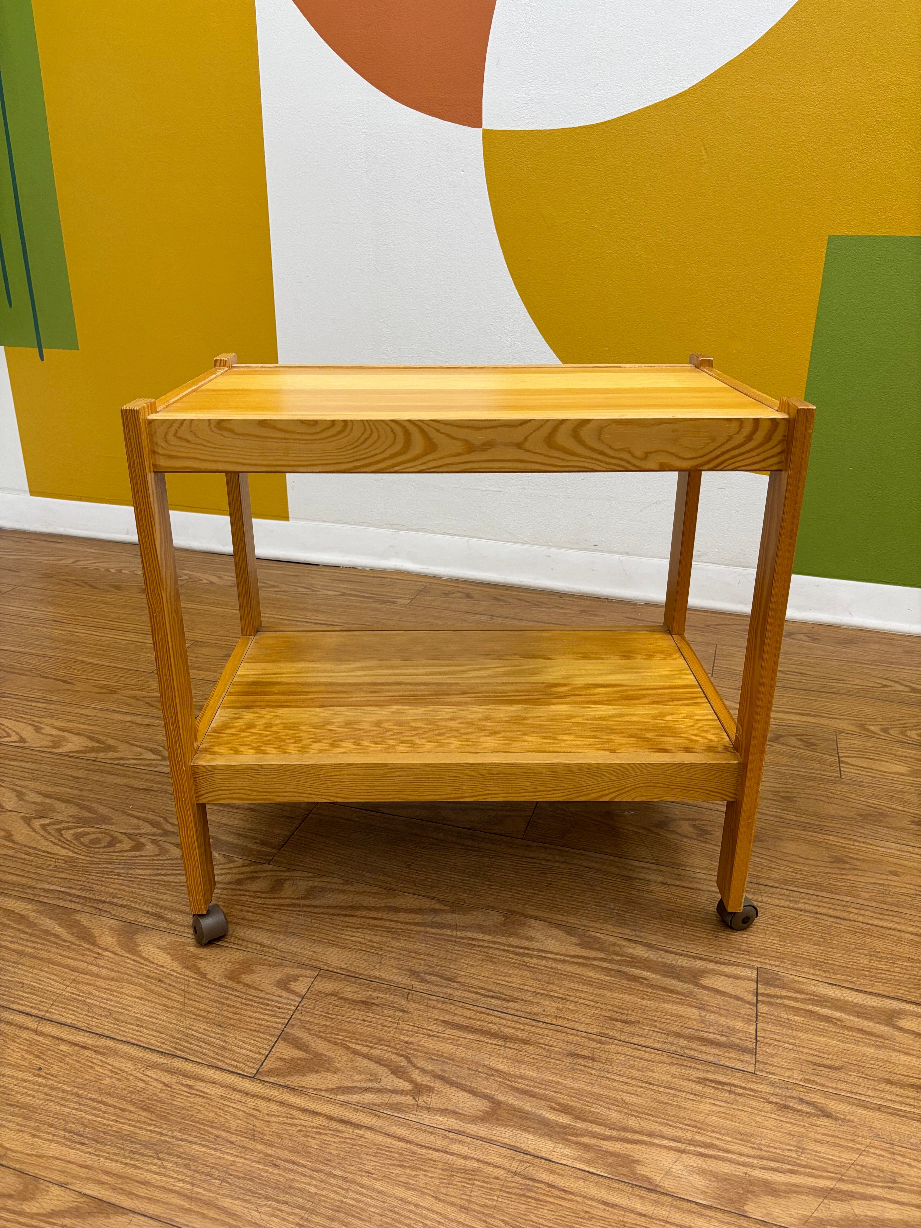 Wood Bar Cart