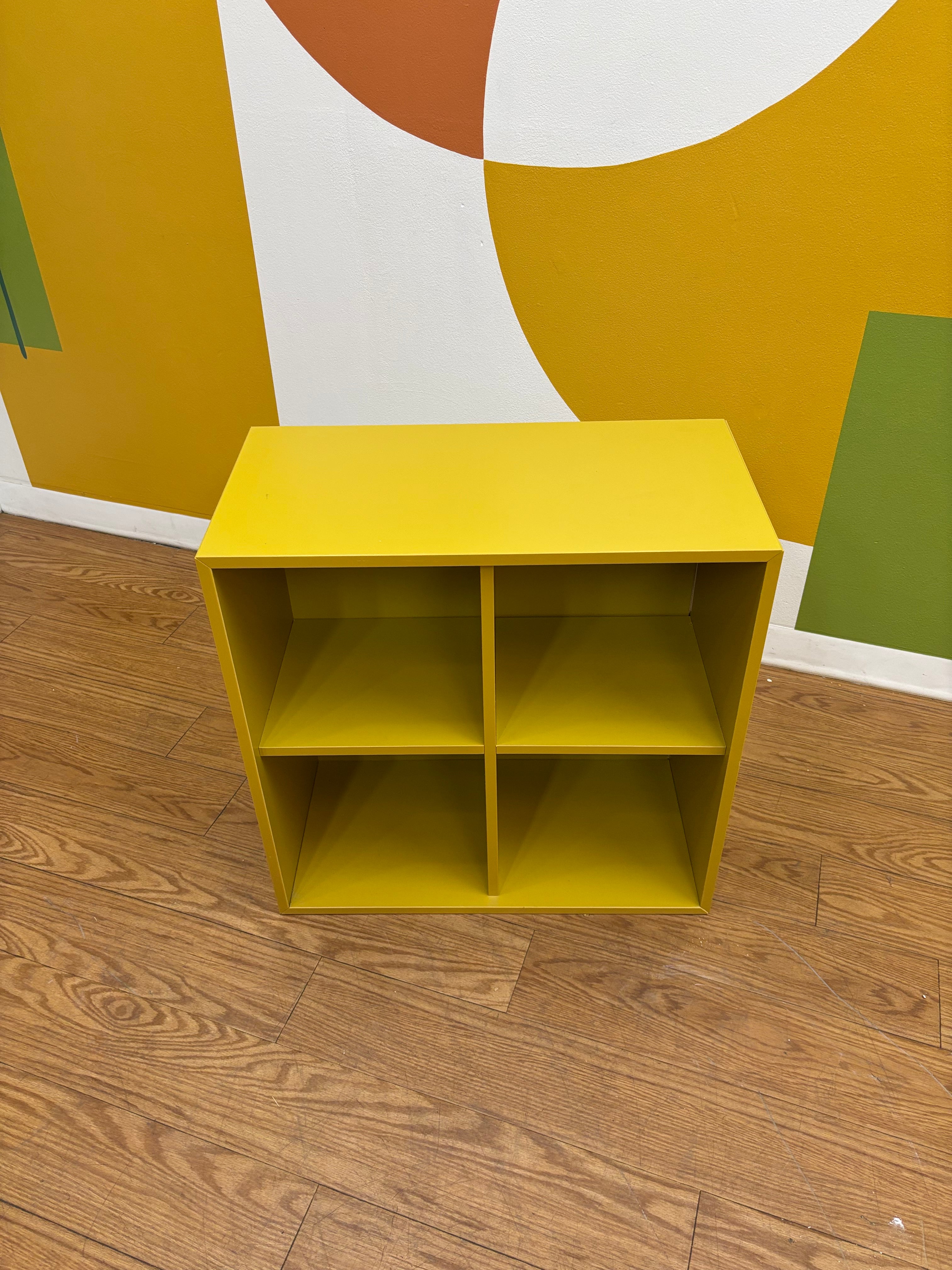 Yellow Eket IKEA Cube Shelf