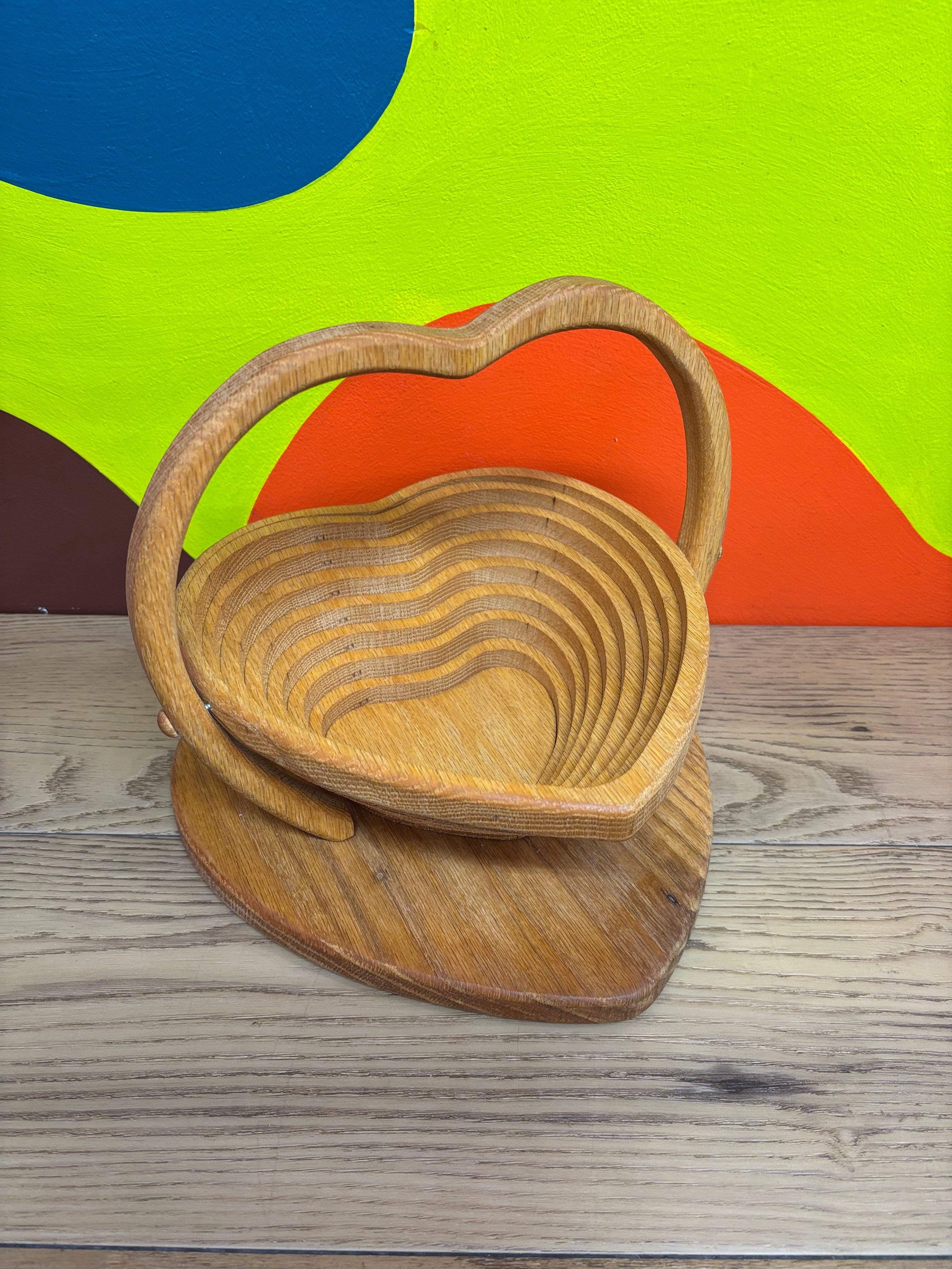 Collapsible Heart Shaped Basket