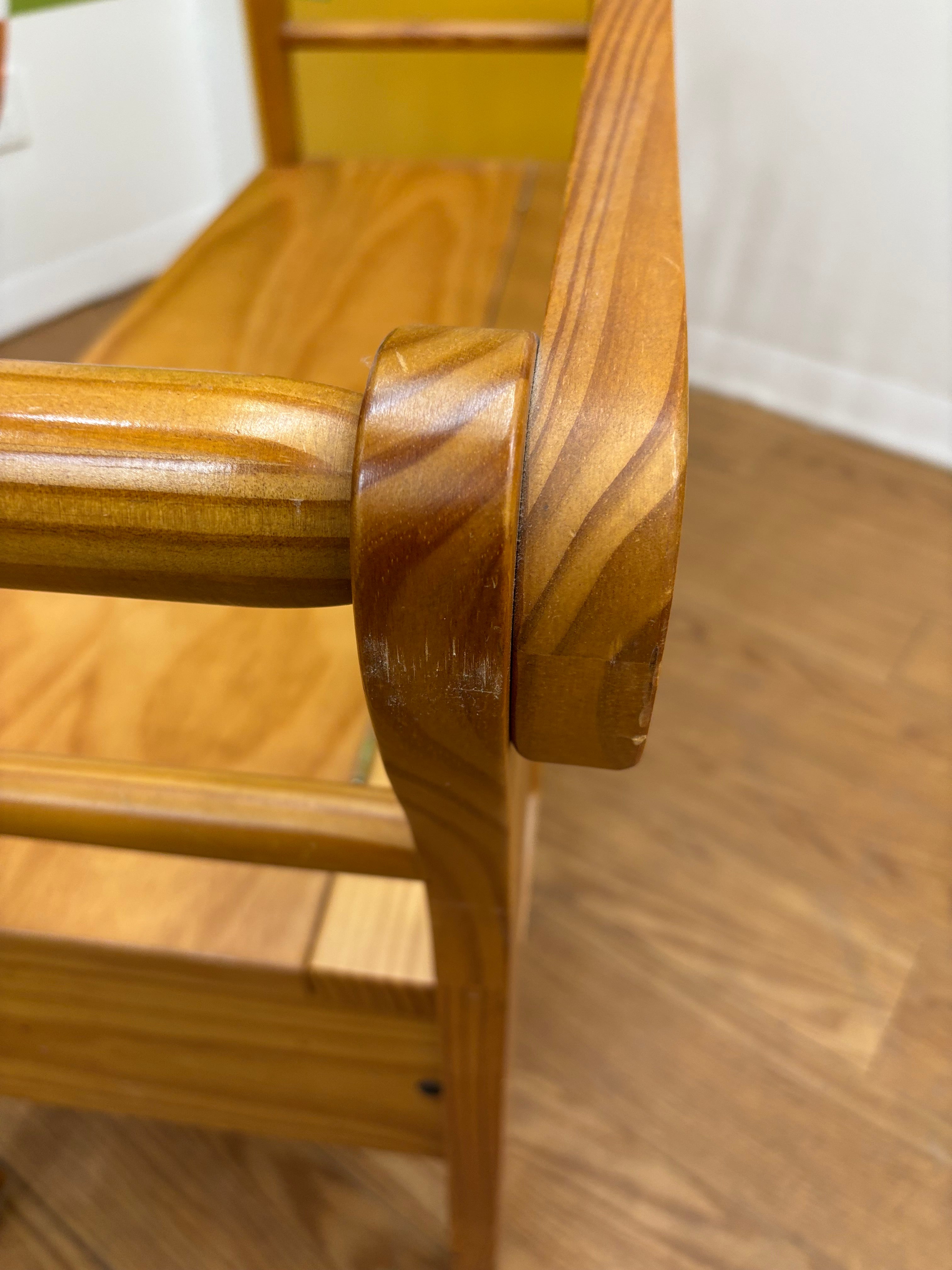 Wood Storage Bench
