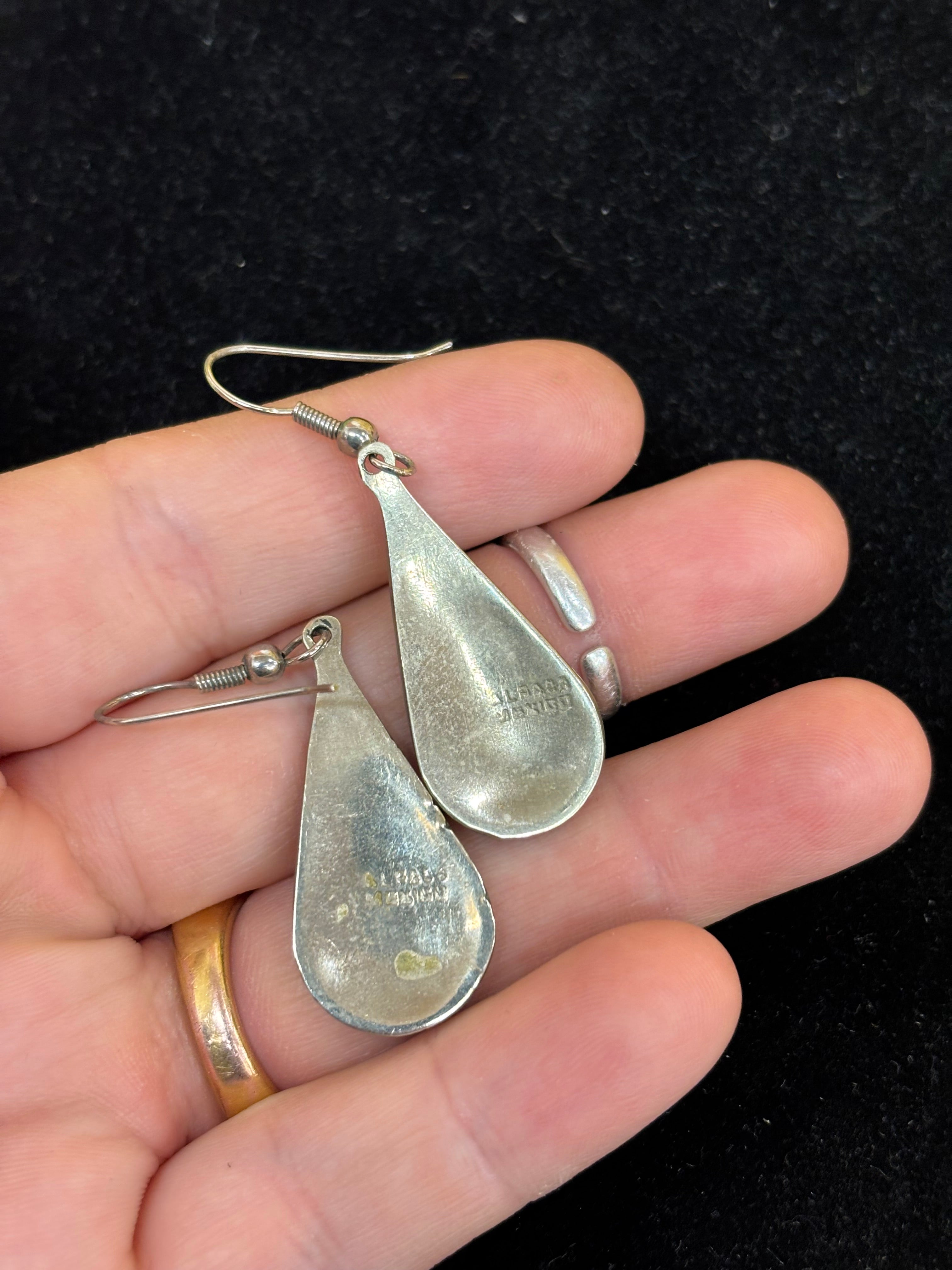 Mother of Pearl Inlay Earrings