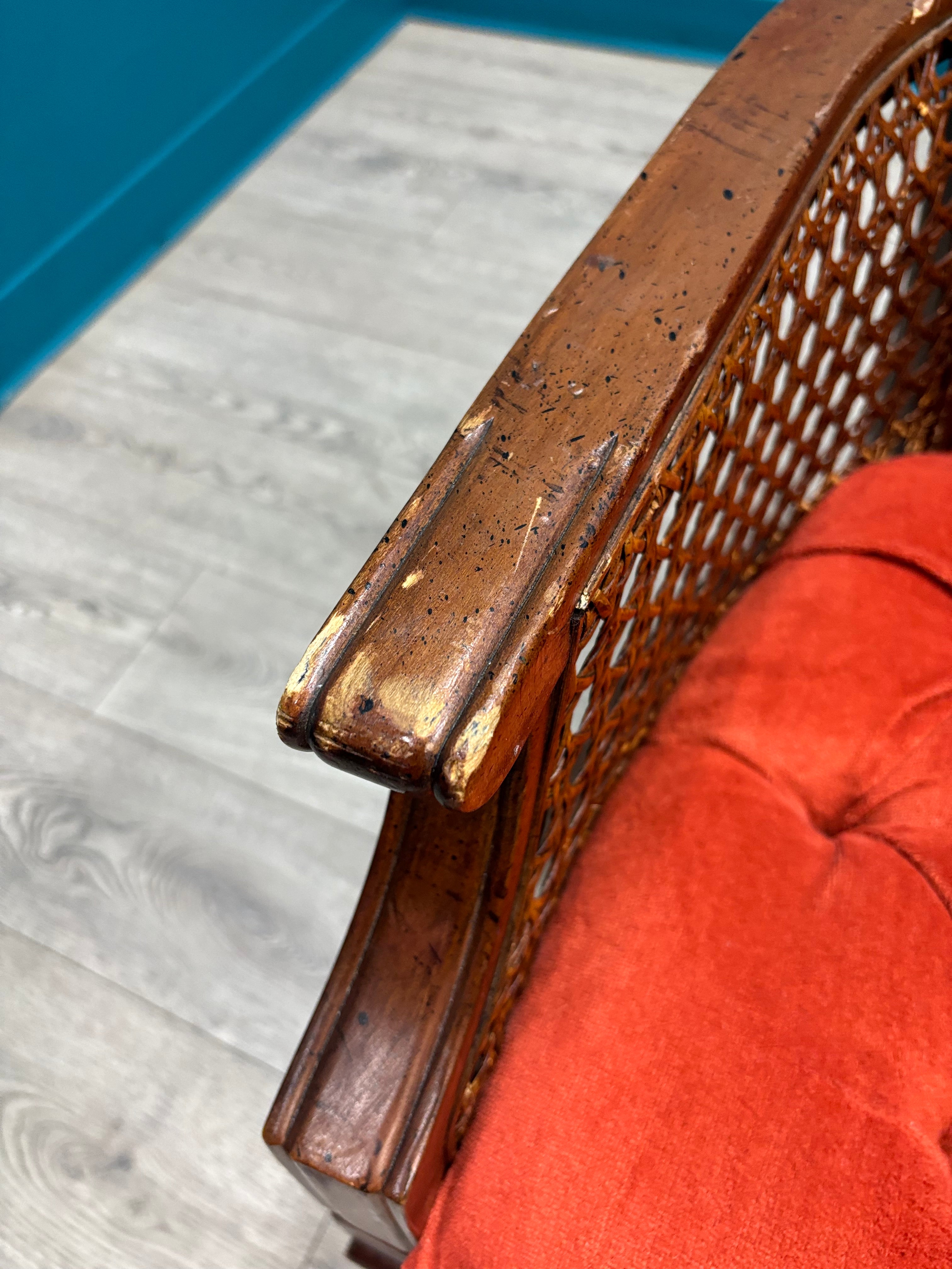 Red Tufted Armchair (4 available)