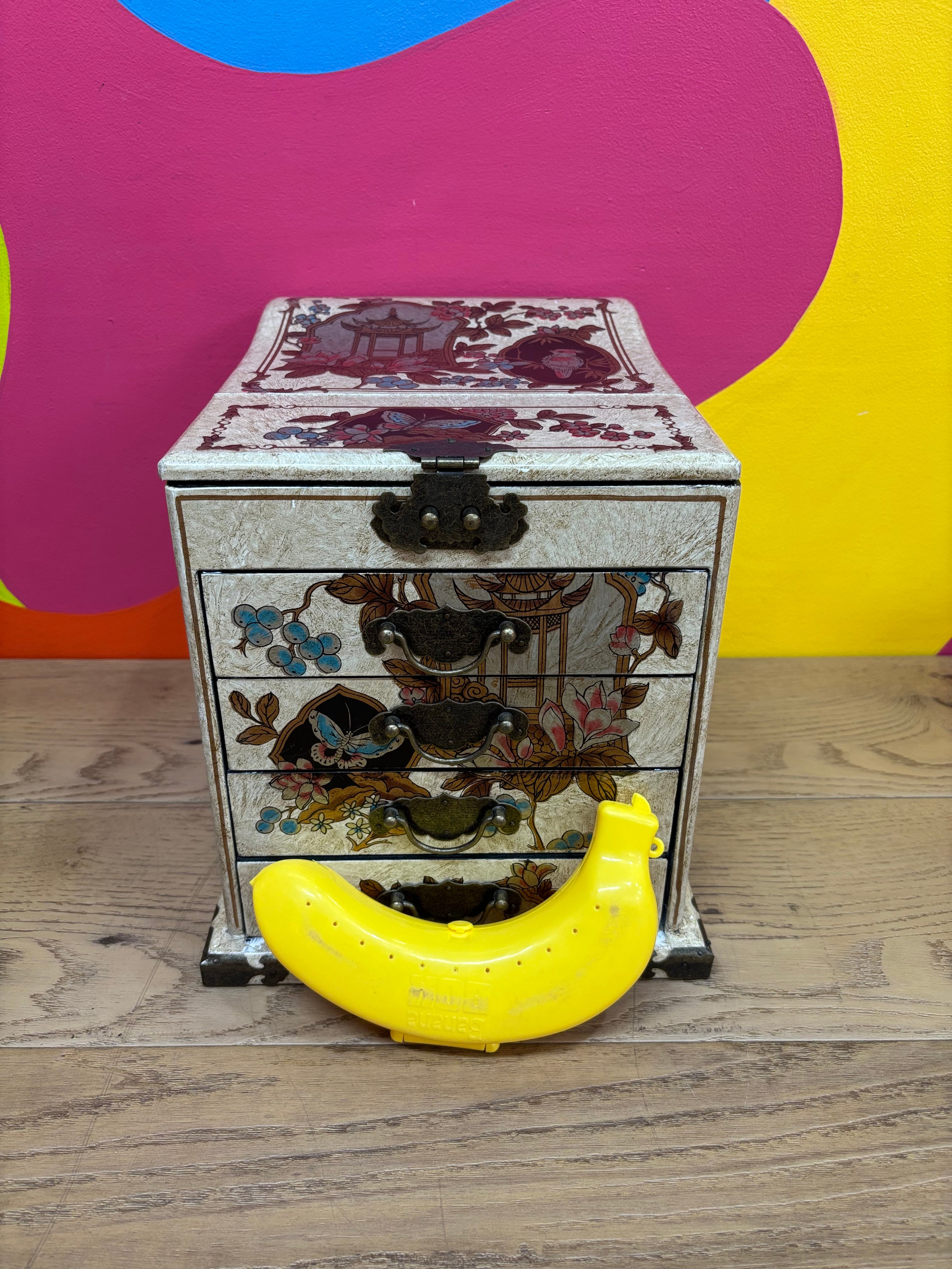 Pier 1 Floral Jewelry Box