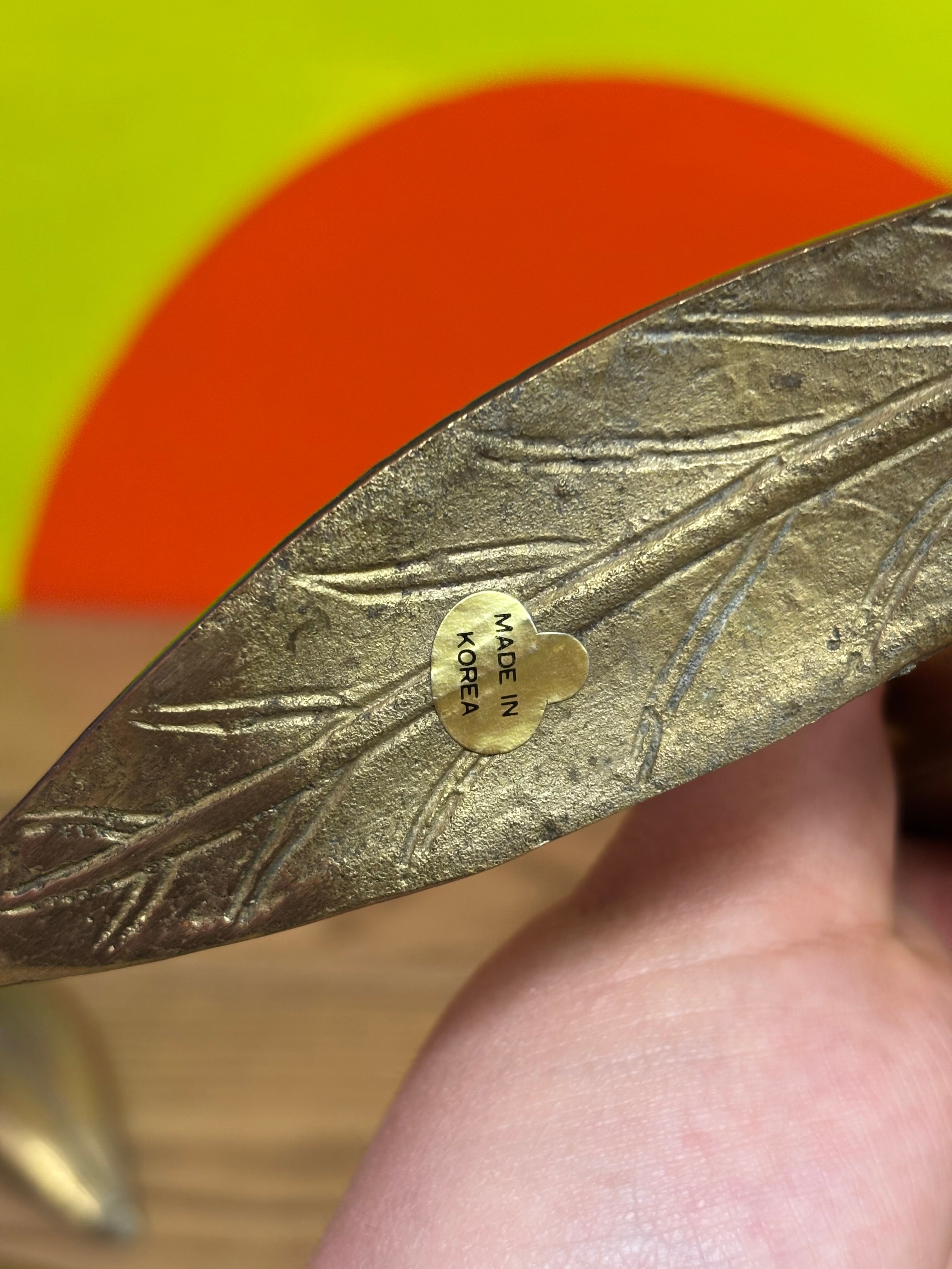 Brass Lotus Flower Ashtray